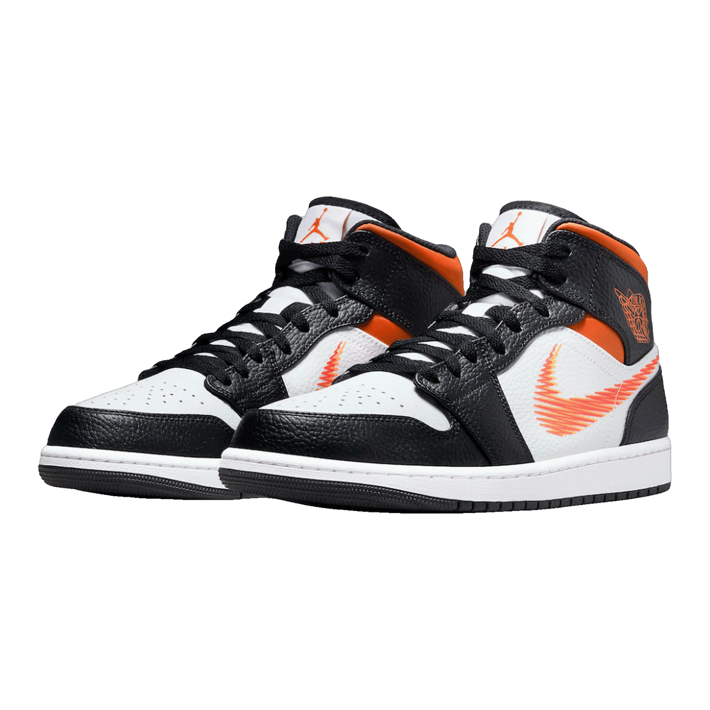 Nike Air Jordan 1 Mid Zig Zag Swoosh Side