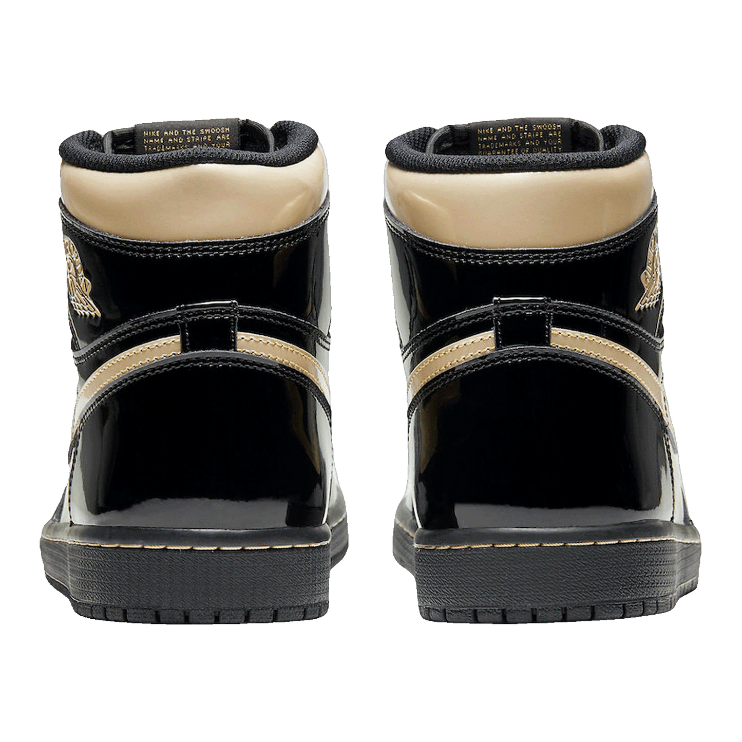 Nike Air Jordan 1 Retro High Black Metallic Gold (2020) (GS) Back