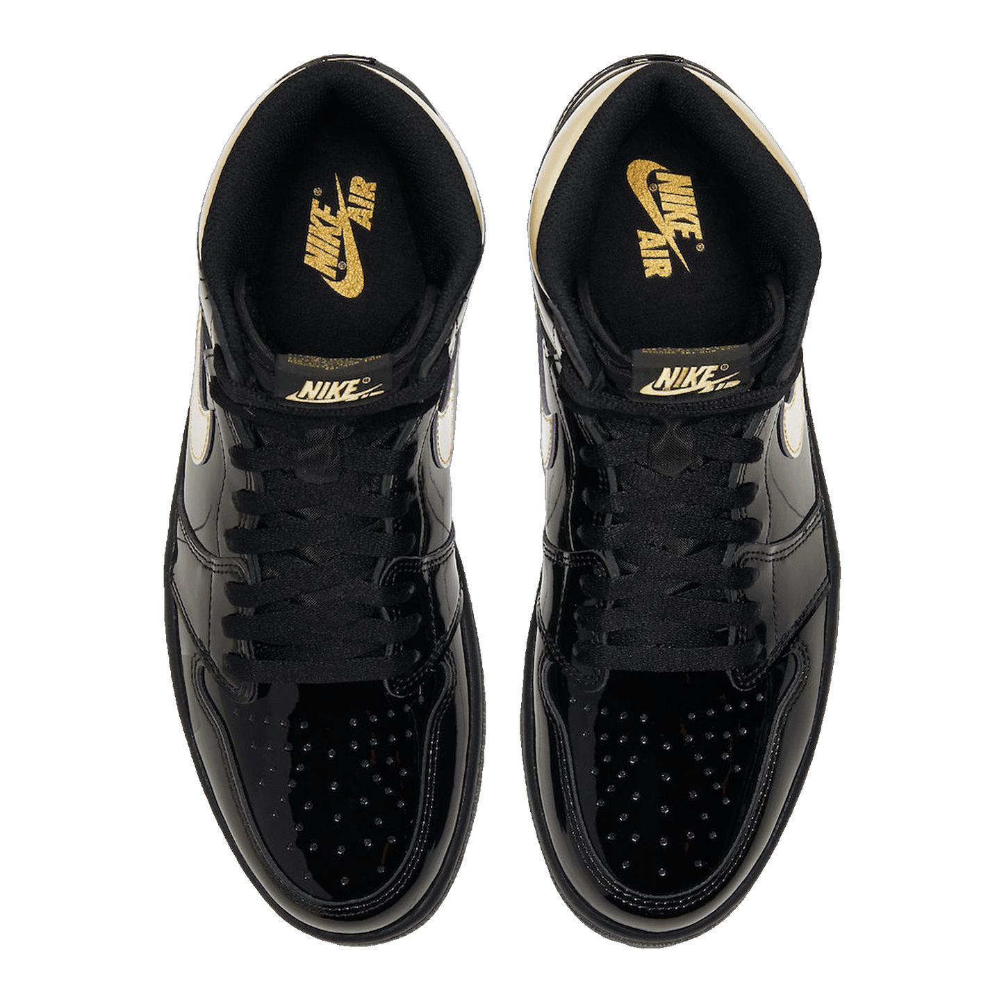 Nike Air Jordan 1 Retro High Black Metallic Gold (2020) (GS) Oben