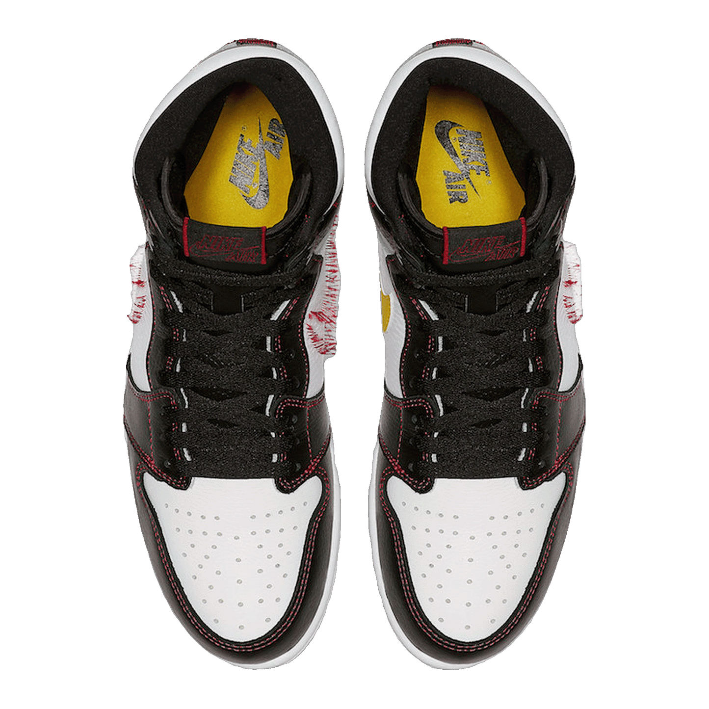 Nike Air Jordan 1 Retro High Defiant White Black Gym Red Oben