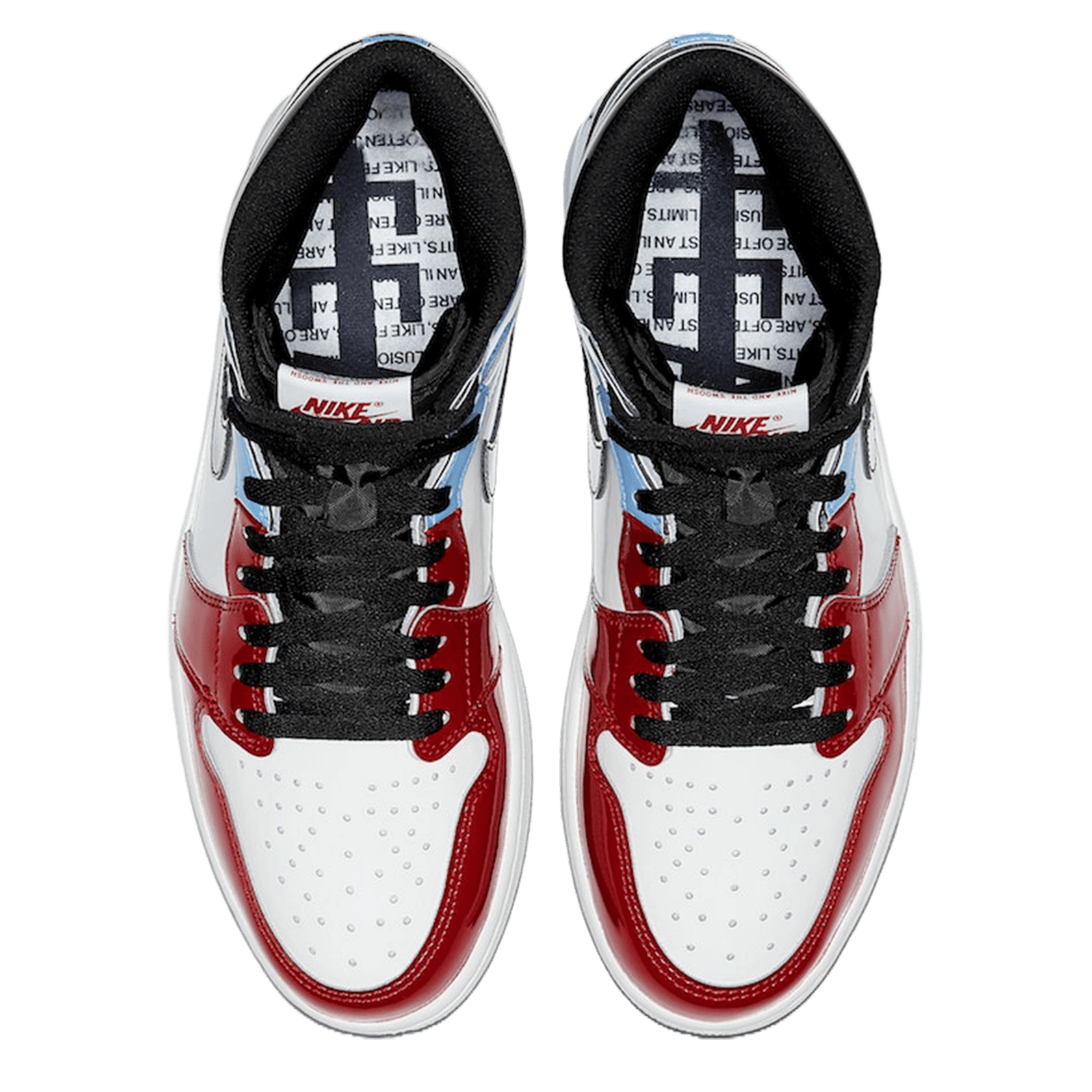 Nike Air Jordan 1 Retro High Fearless UNC Chicago Oben