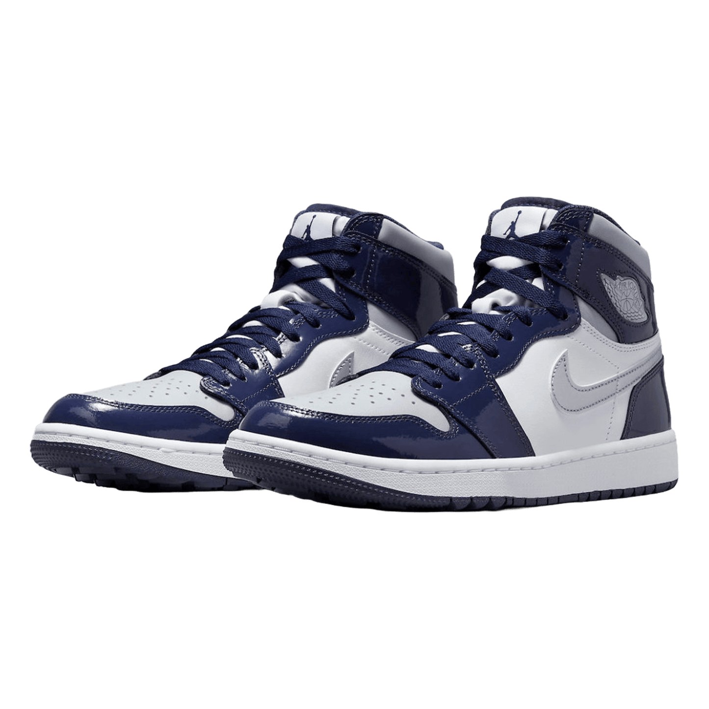 Nike Air Jordan 1 Retro High Golf Patent Midnight Navy Side