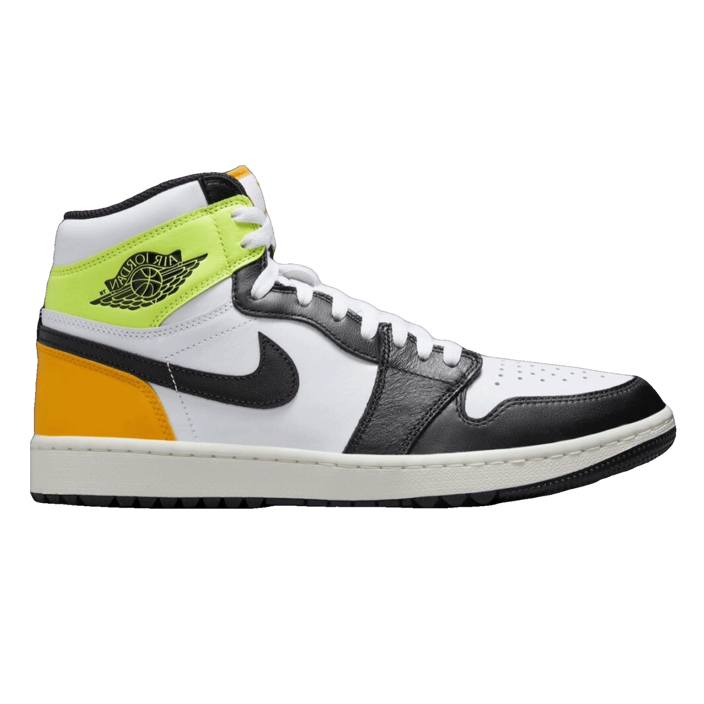 Nike Air Jordan 1 Retro High Golf White University Gold Volt Black