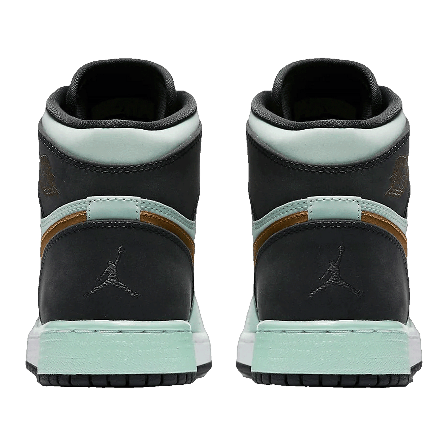 Nike Air Jordan 1 Retro High Mint Foam Anthracite Metallic Gold (GS) Back