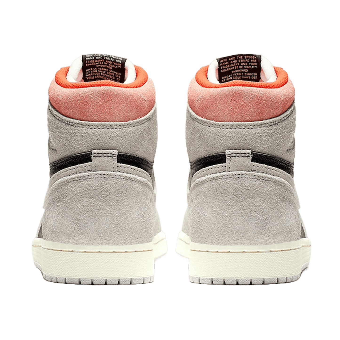 Nike Air Jordan 1 Retro High Neutral Grey Hyper Crimson Back
