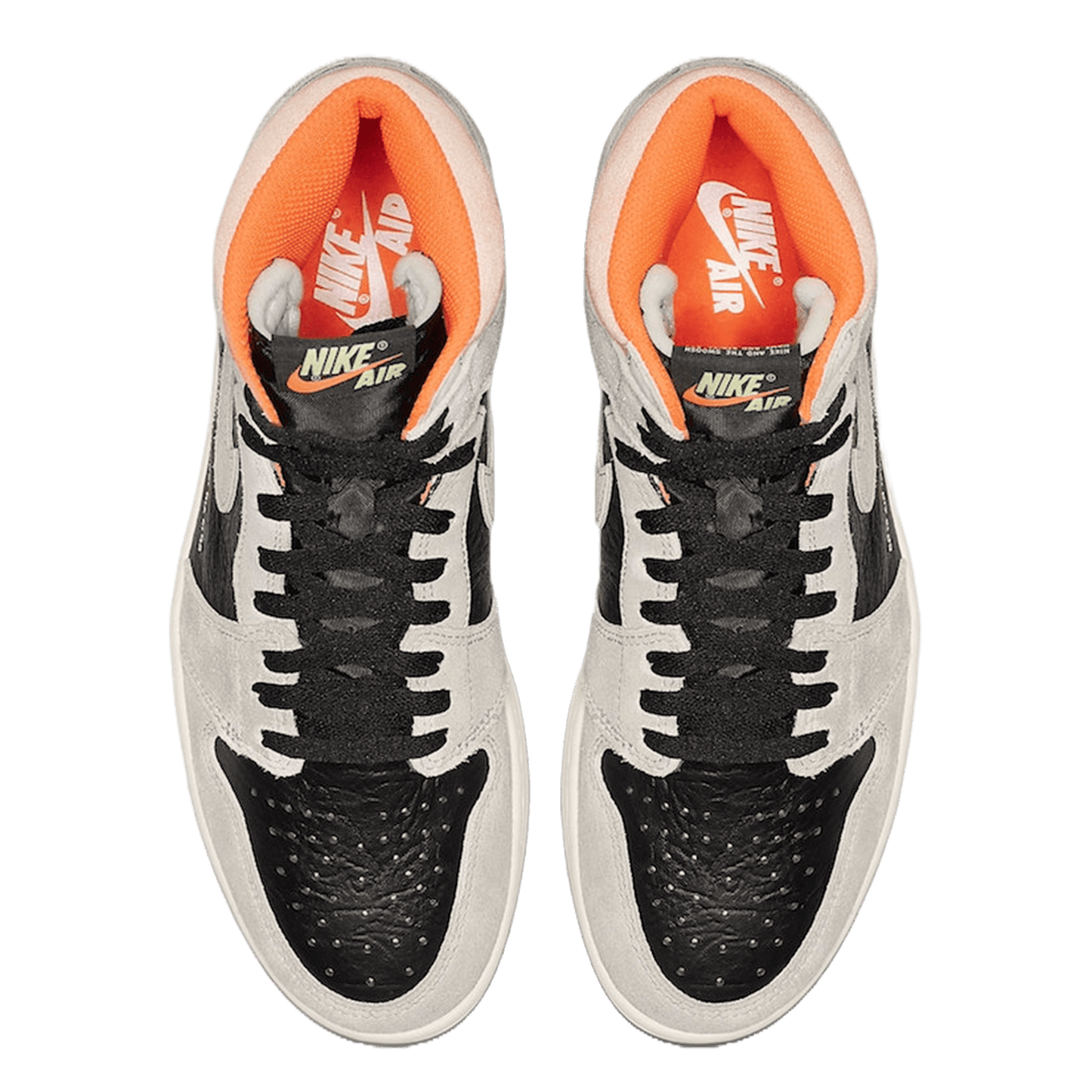 Nike Air Jordan 1 Retro High Neutral Grey Hyper Crimson Oben