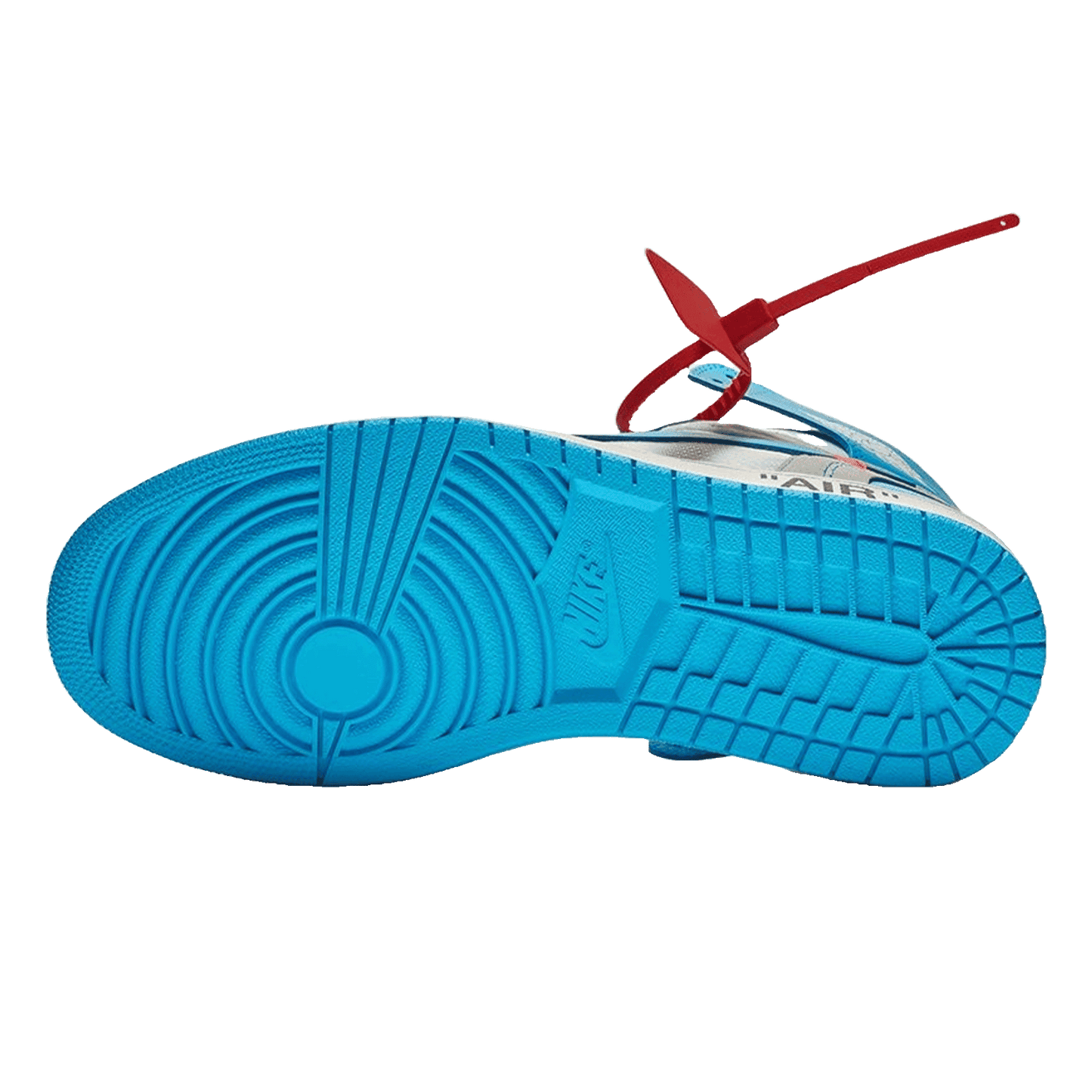 Nike Air Jordan 1 Retro High Off-White University Blue Sohle