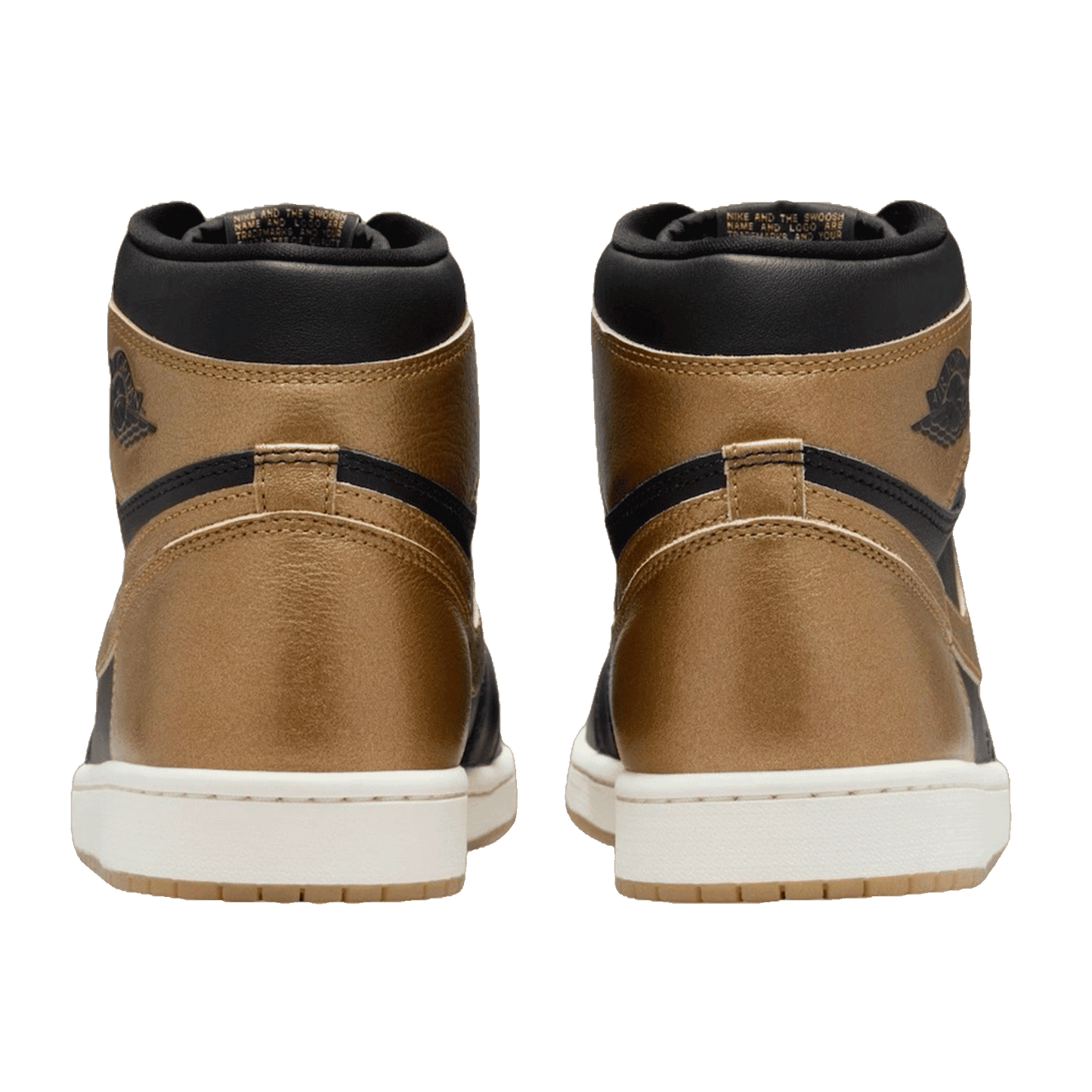 Nike Air Jordan 1 Retro High OG Black Metallic Gold Back