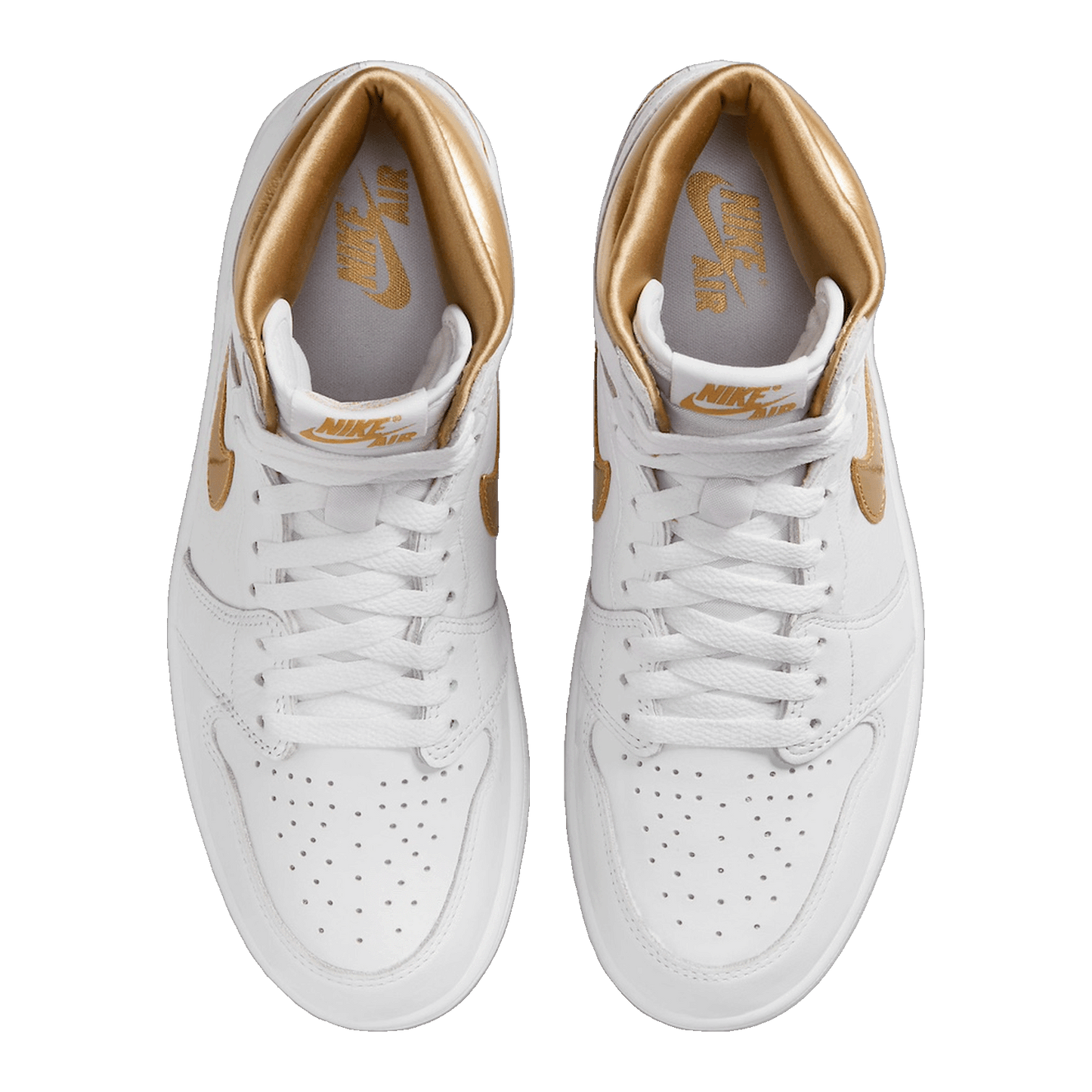 Nike Air Jordan 1 Retro High OG Metallic Gold (W) Oben