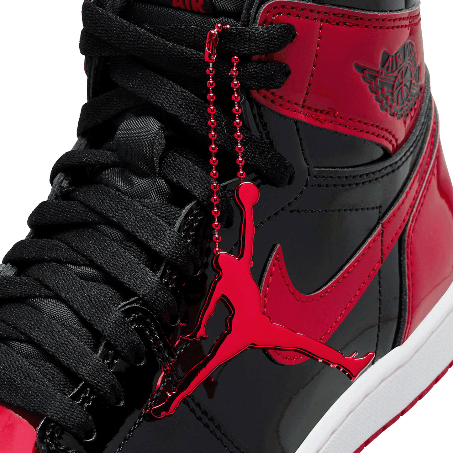 Nike Air Jordan 1 Retro High OG Patent Bred Tongue