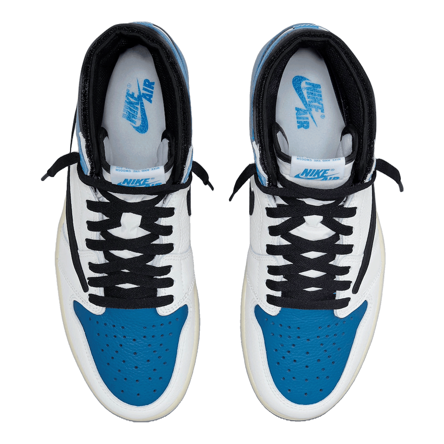 Nike Air Jordan 1 Retro High OG SP Fragment x Travis Scott Oben