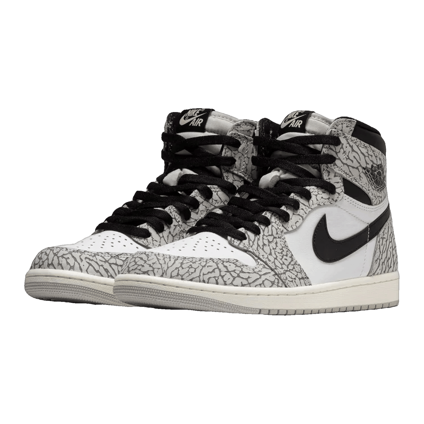 Nike Air Jordan 1 Retro High OG White Cement (GS) Side