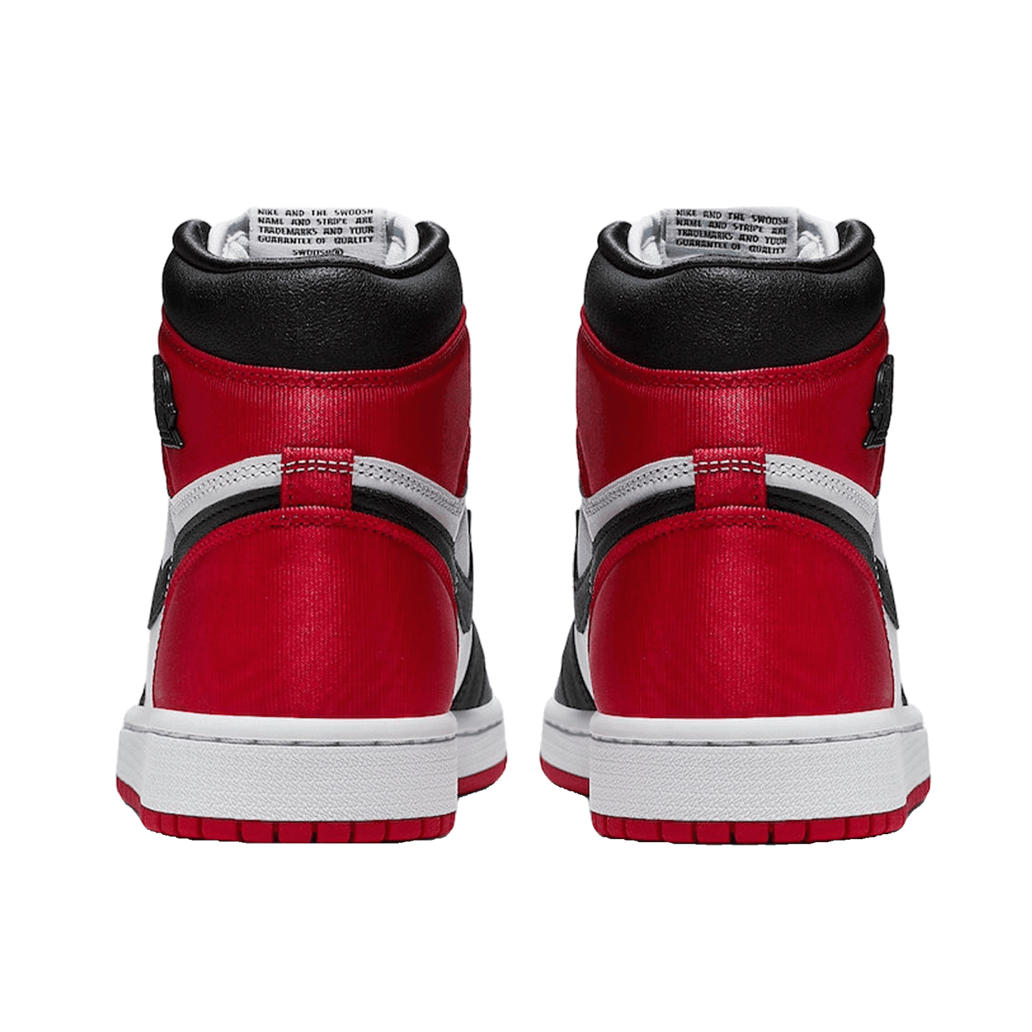 Nike Air Jordan 1 Retro High Satin Black Toe (W) Back