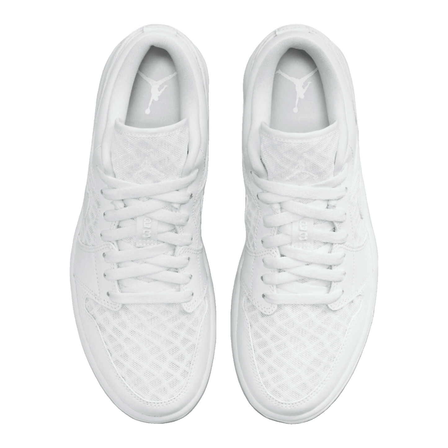 Nike Air Jordan 1 Retro Low Breathe Triple White (W) Oben
