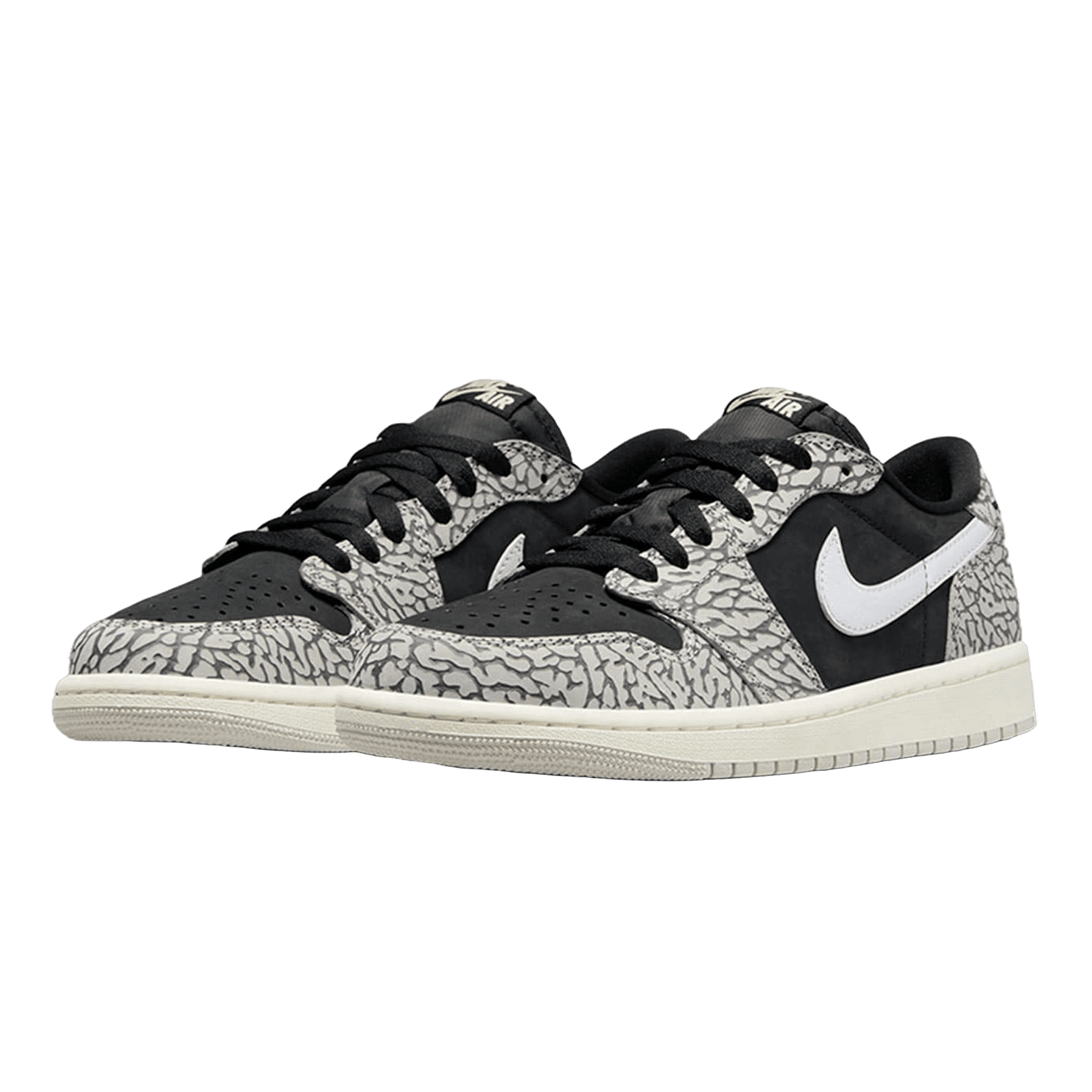 Nike Air Jordan 1 Retro Low OG Black Cement Side