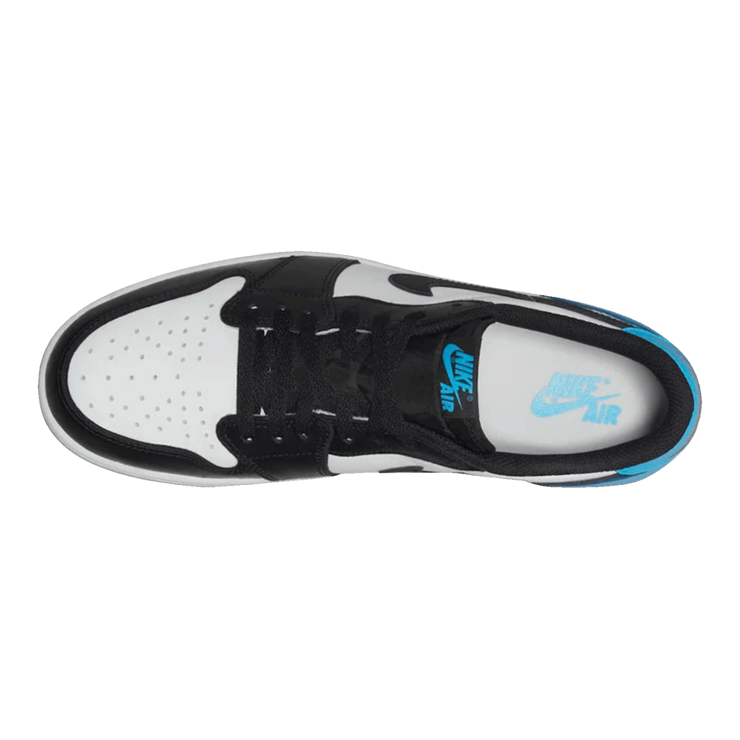 Nike Air Jordan 1 Retro Low OG Black Dark Powder Blue (GS) Oben