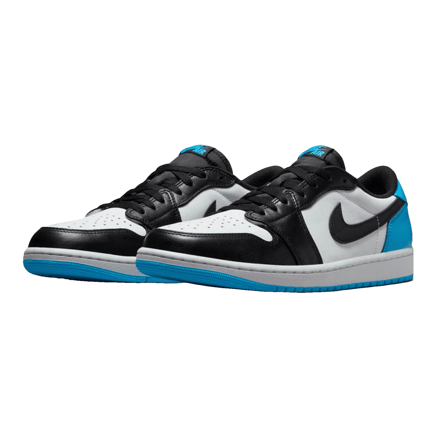 Nike Air Jordan 1 Retro Low OG Black Dark Powder Blue (GS) Side