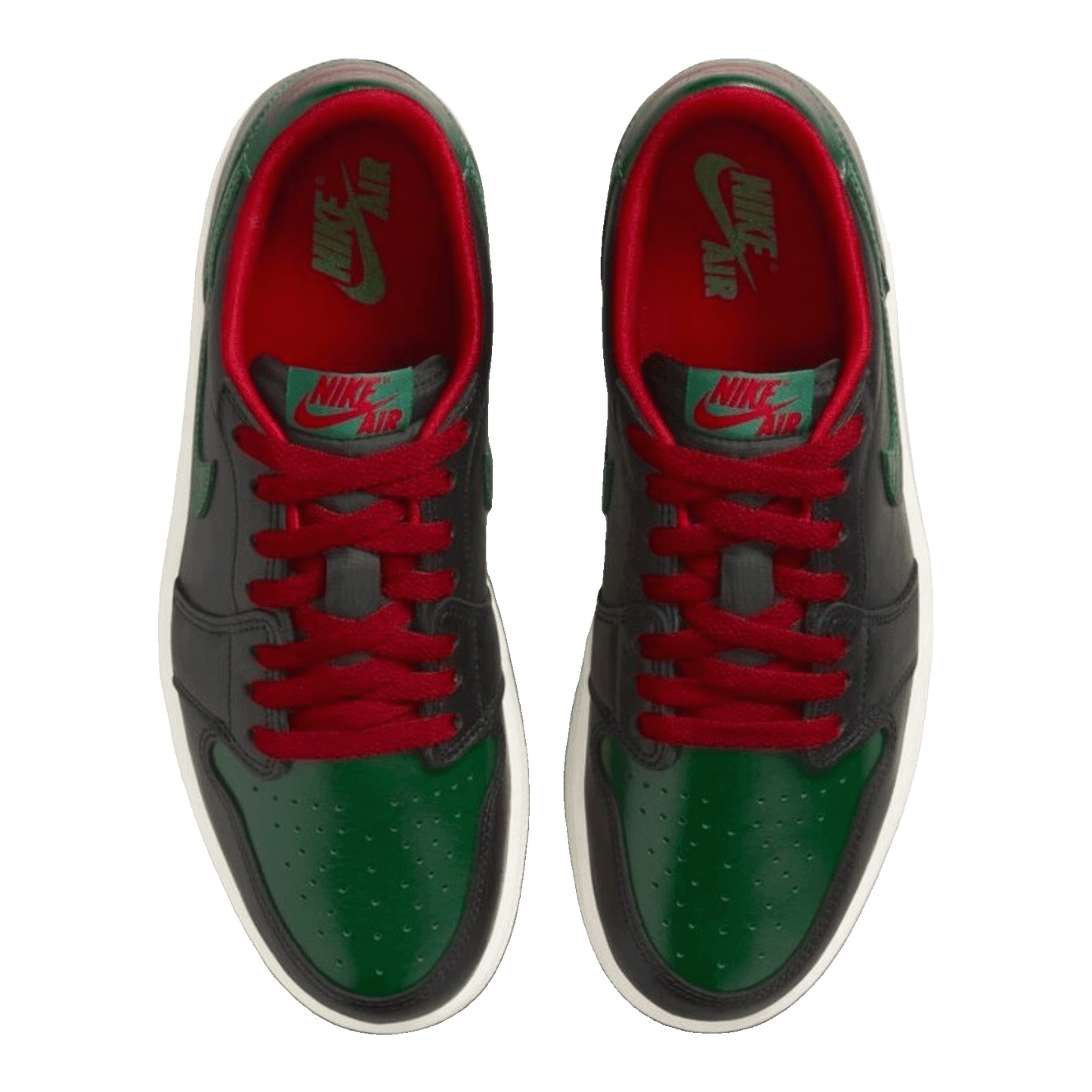 Nike Air Jordan 1 Retro Low OG Gorge Green Varsity Red (W) Oben