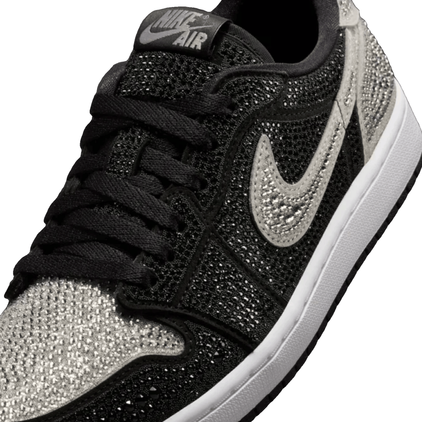 Nike Air Jordan 1 Retro Low OG Swarovski Stealth (W) Tongue