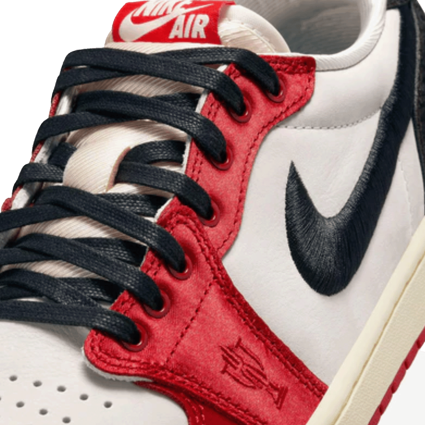 Nike Air Jordan 1 Retro Low OG Trophy Room Rookie Card Home (Numbered) (with Numbered Trading Card) Tongue