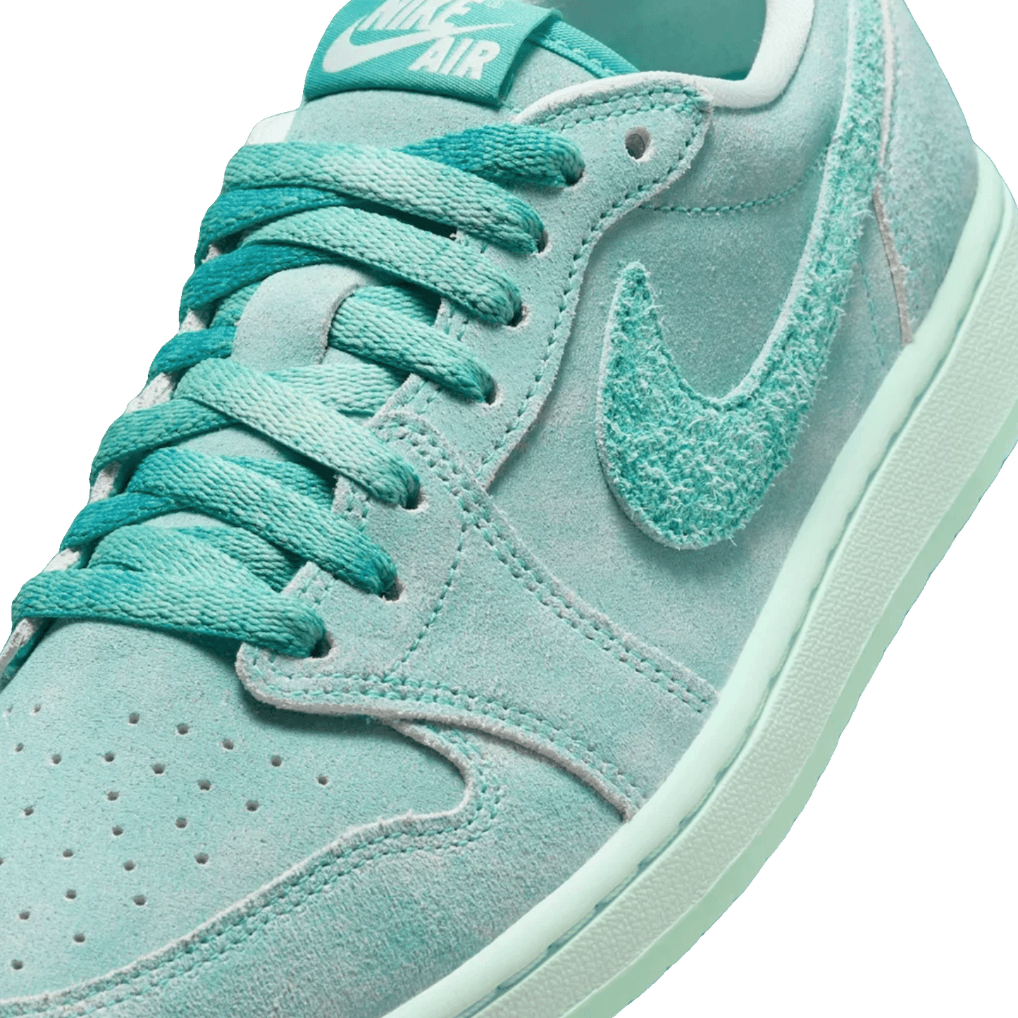 Nike Air Jordan 1 Retro Low OG Washed Teal (W) Tongue