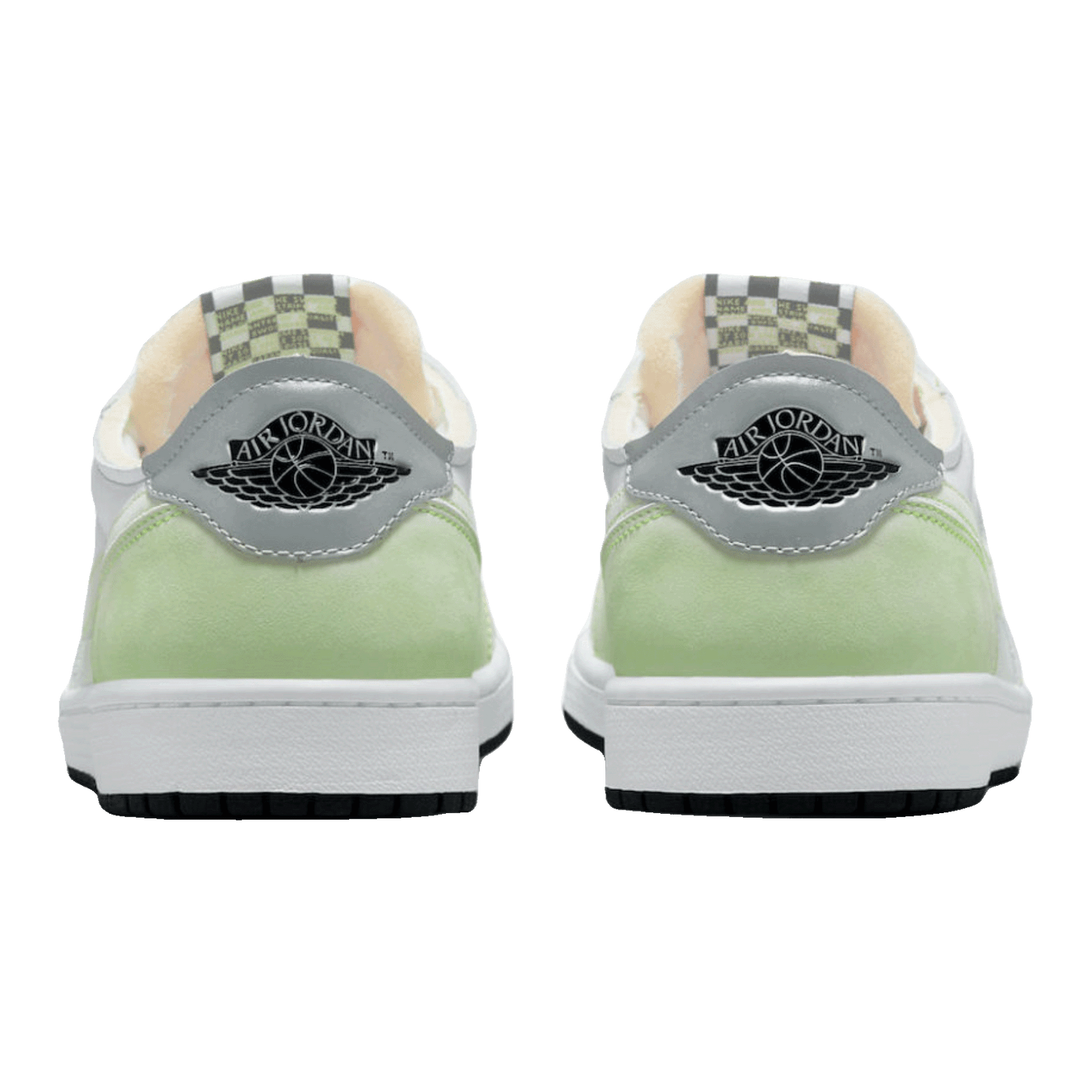 Nike Air Jordan 1 Retro Low White Ghost Green Black Back