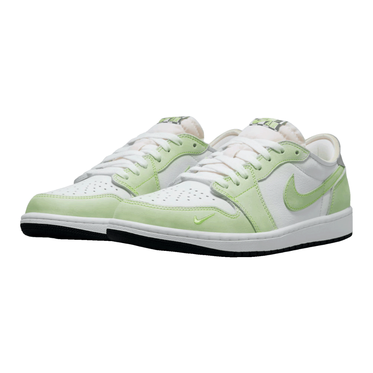 Nike Air Jordan 1 Retro Low White Ghost Green Black Side