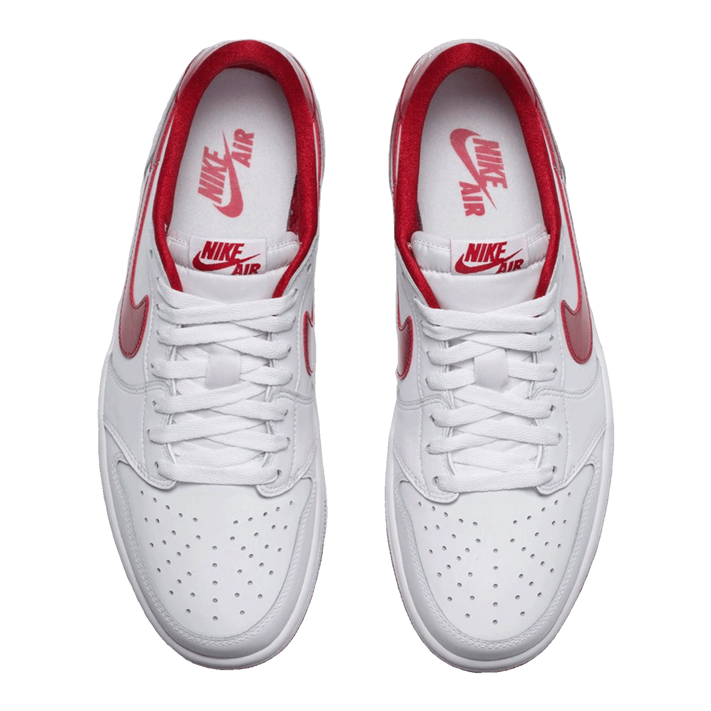 Nike Air Jordan 1 Retro Low White Varsity Red Oben