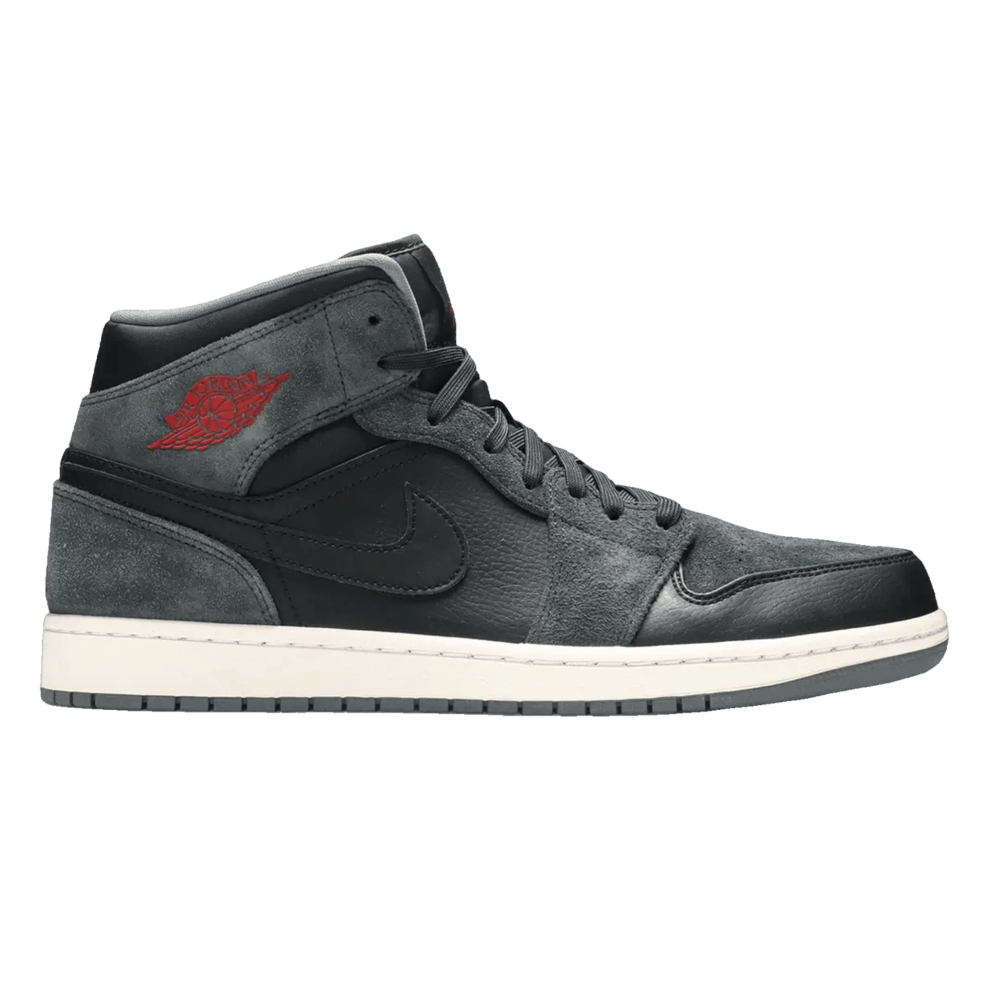 Nike Air Jordan 1 Retro Mid Black Gym Red Anthracite