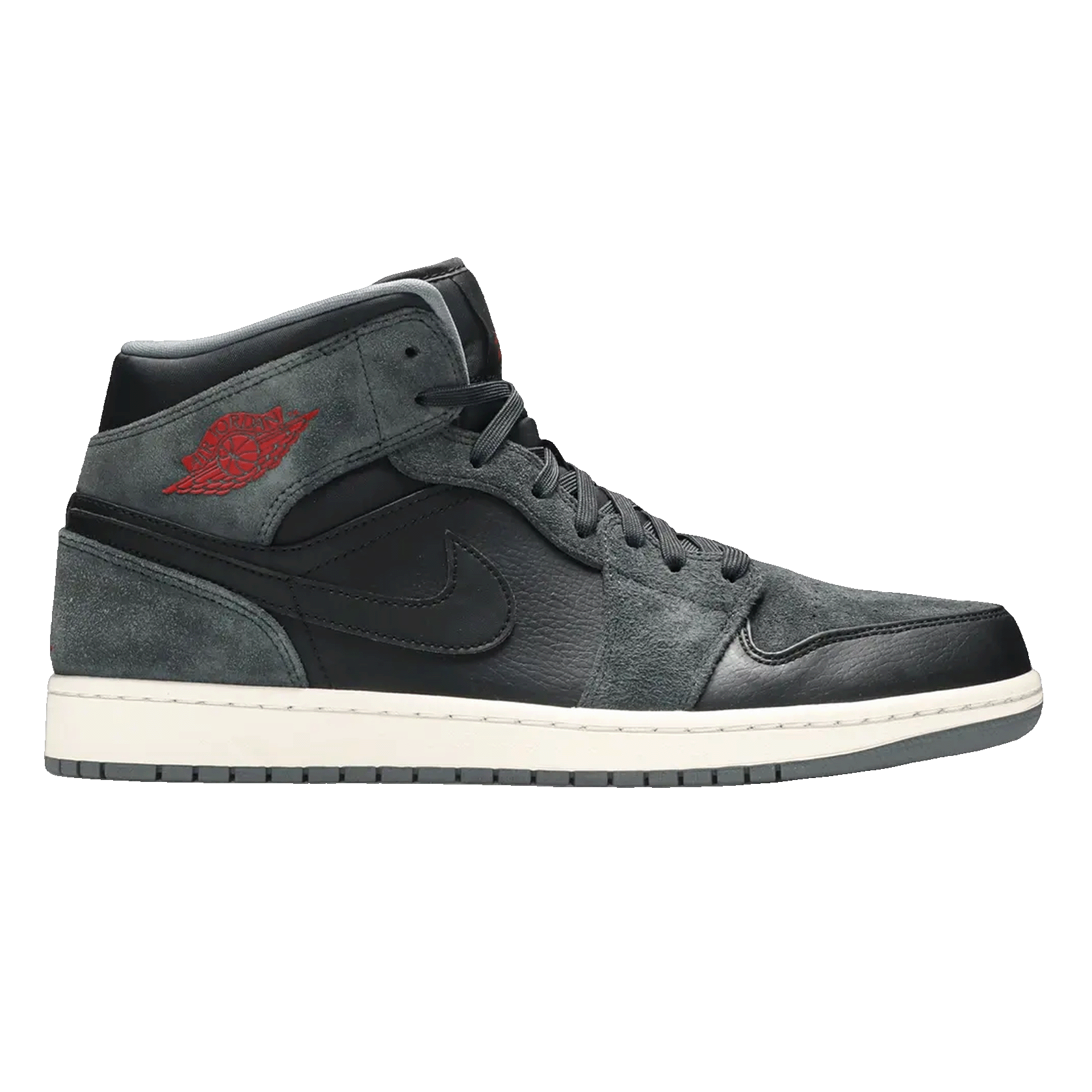 Nike Air Jordan 1 Retro Mid Black Gym Red Anthracite