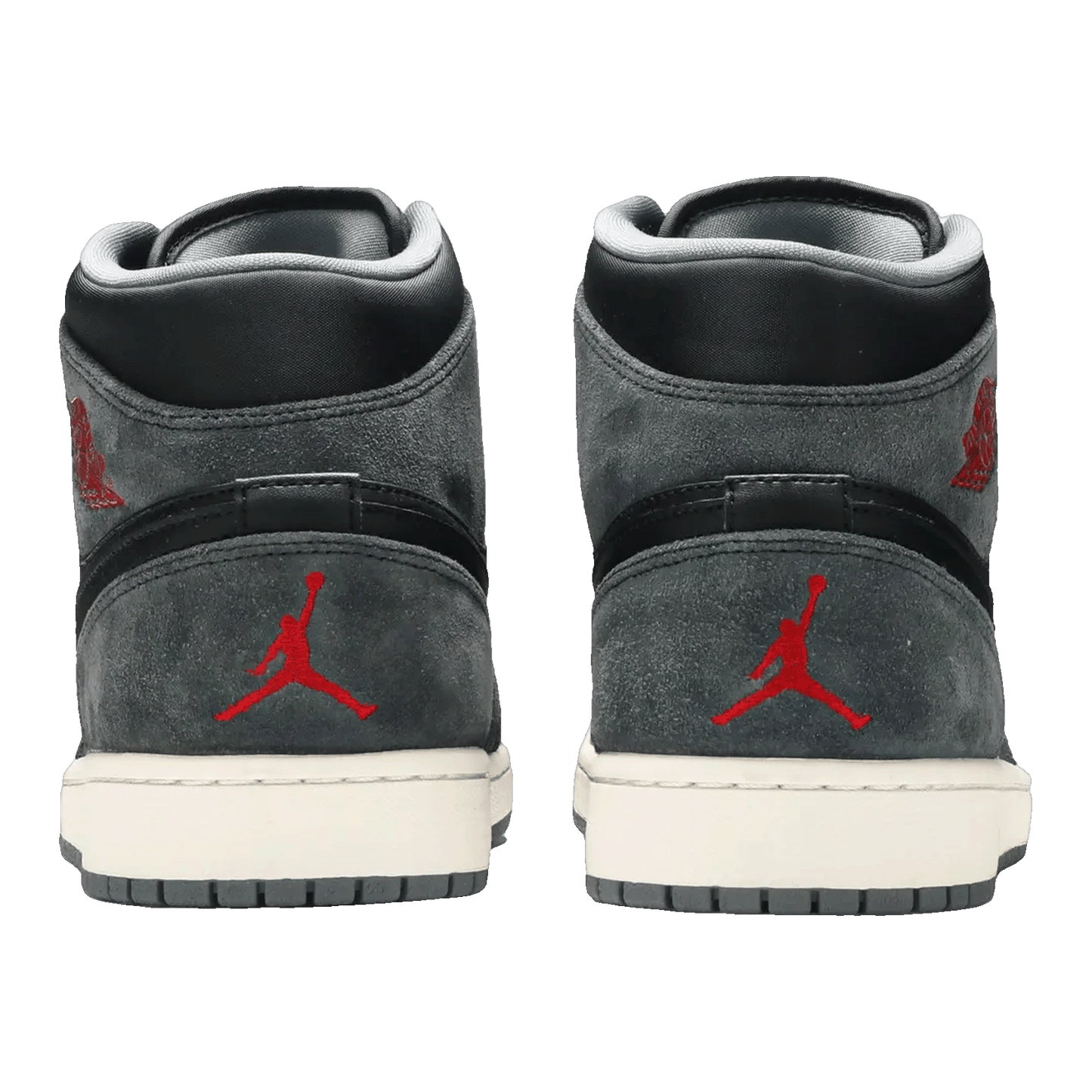 Nike Air Jordan 1 Retro Mid Black Gym Red Anthracite Back