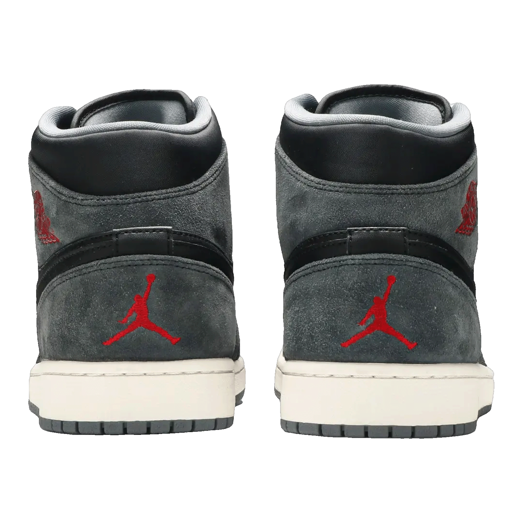 Nike Air Jordan 1 Retro Mid Black Gym Red Anthracite Back