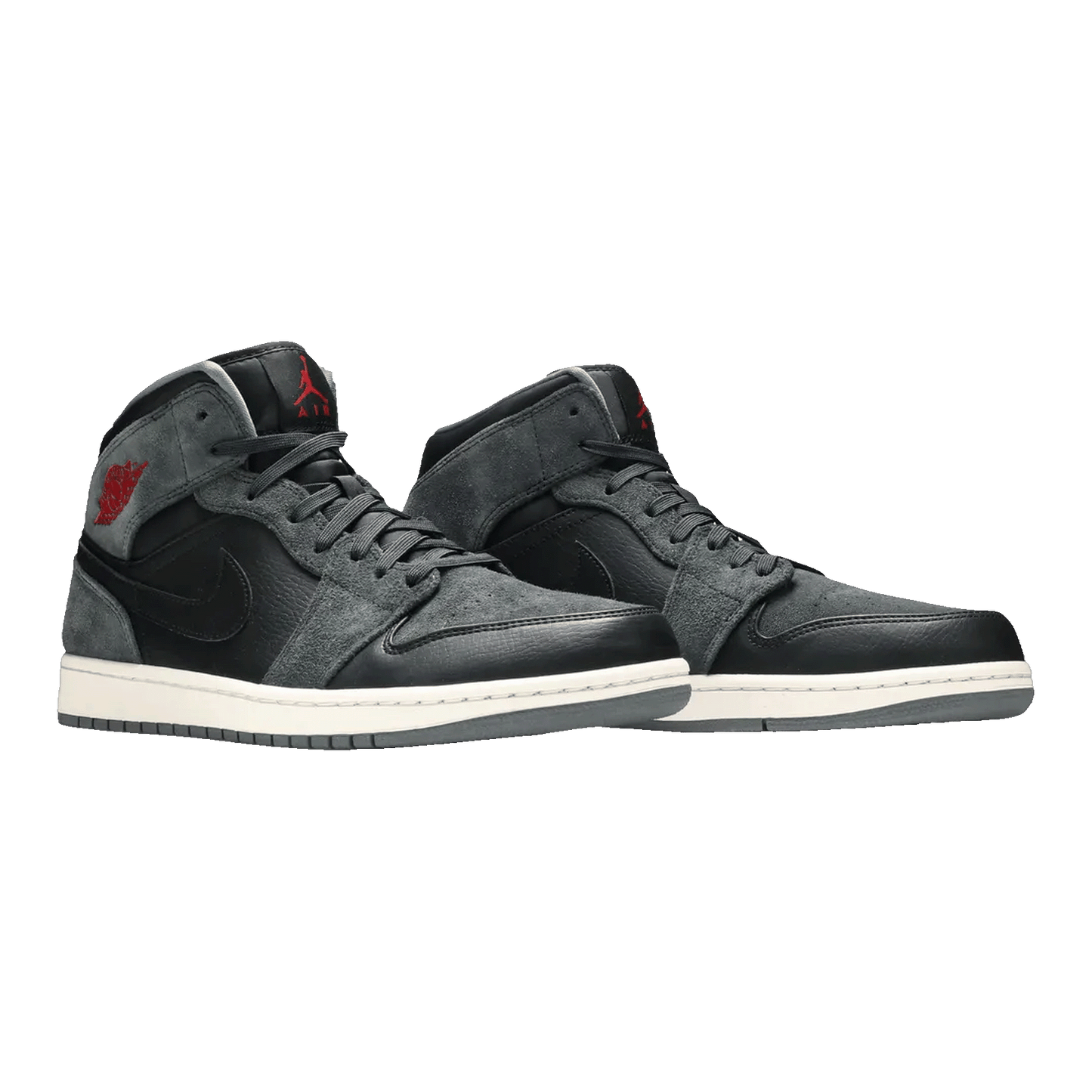 Nike Air Jordan 1 Retro Mid Black Gym Red Anthracite Side