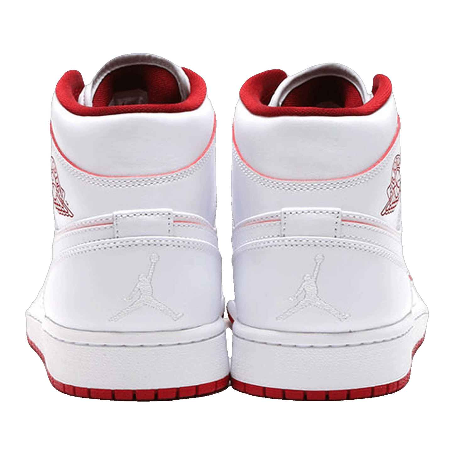 Nike Air Jordan 1 Retro Mid Team Red Black Back