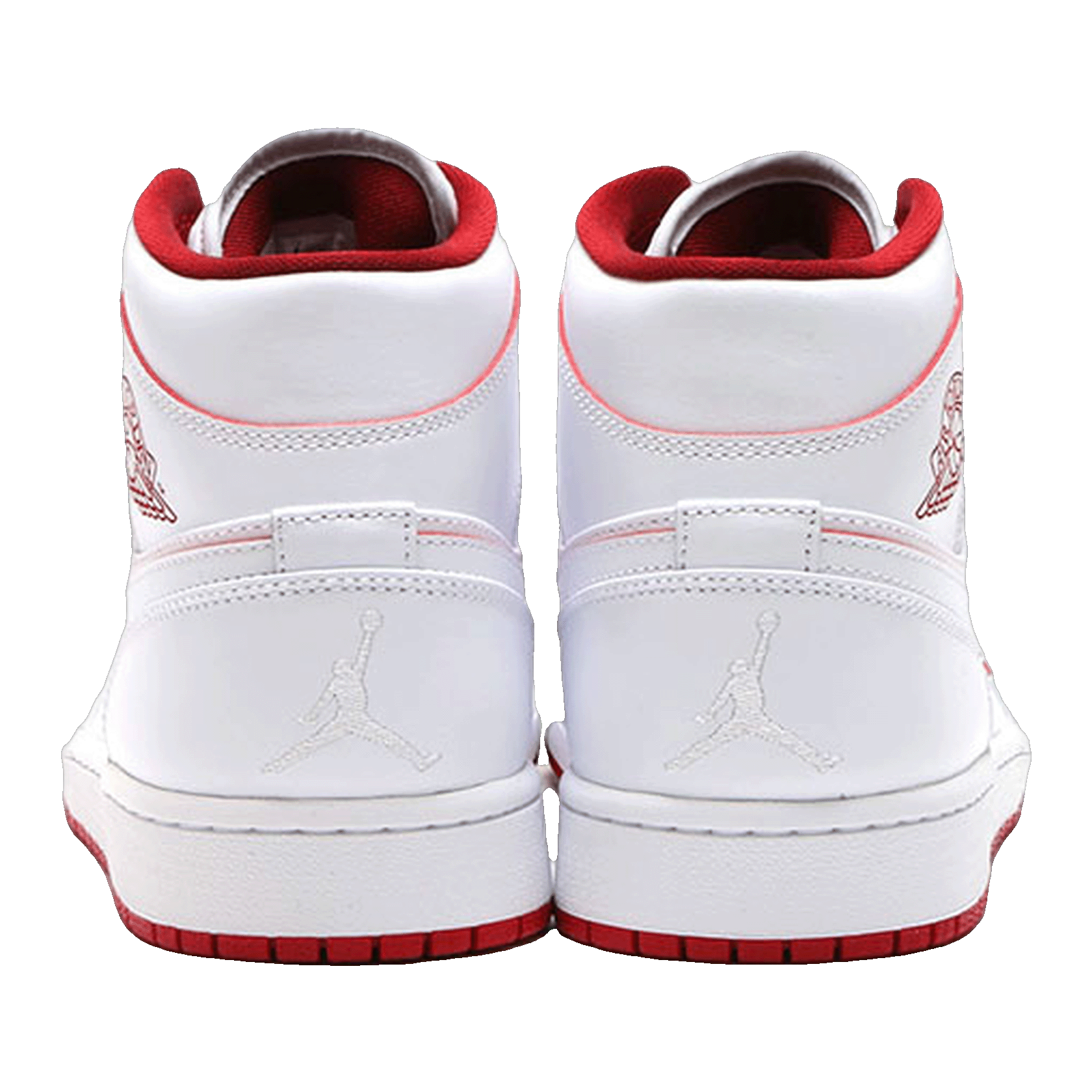 Nike Air Jordan 1 Retro Mid Team Red Black Back