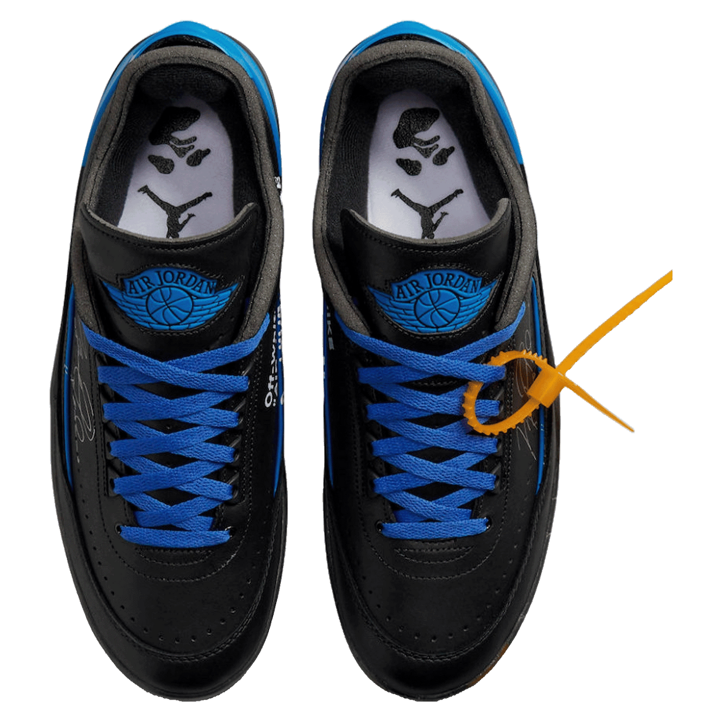 Nike Air Jordan 2 Retro Low SP Off-White Black Blue Oben