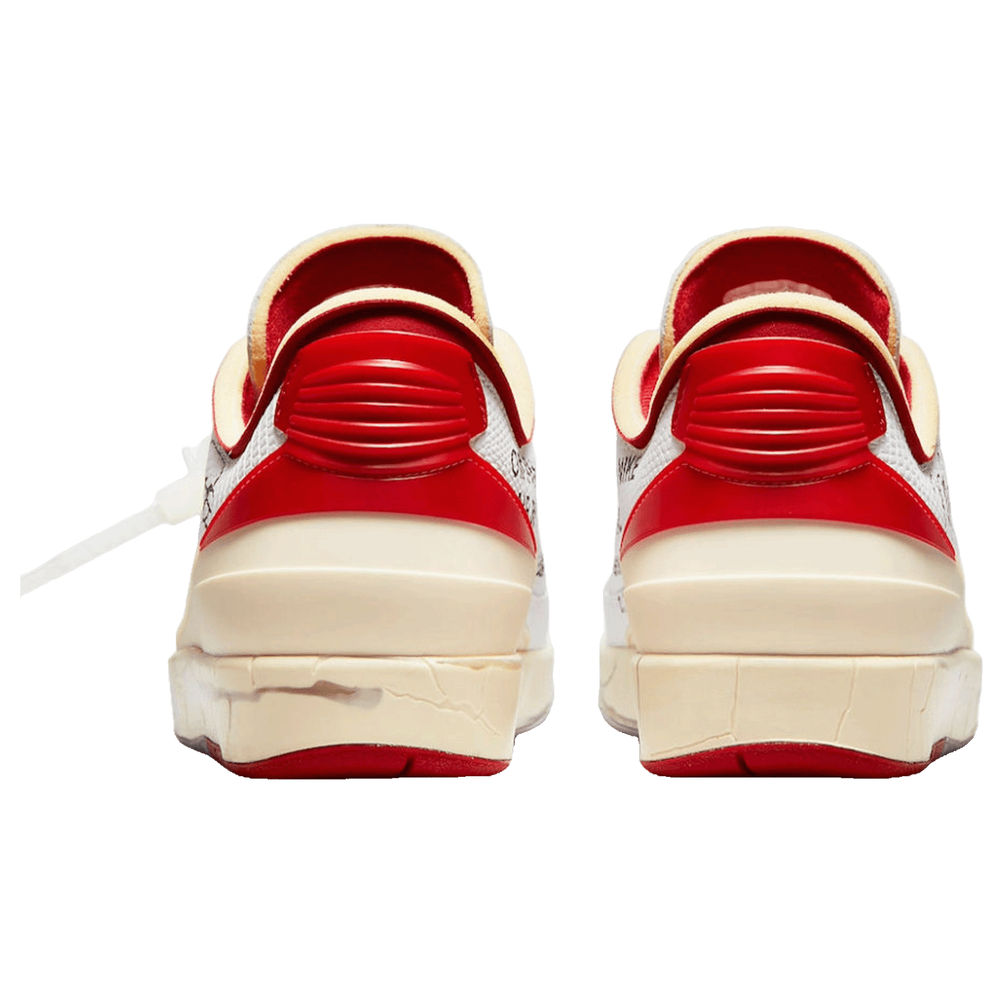 Nike Air Jordan 2 Retro Low SP Off-White White Red Back