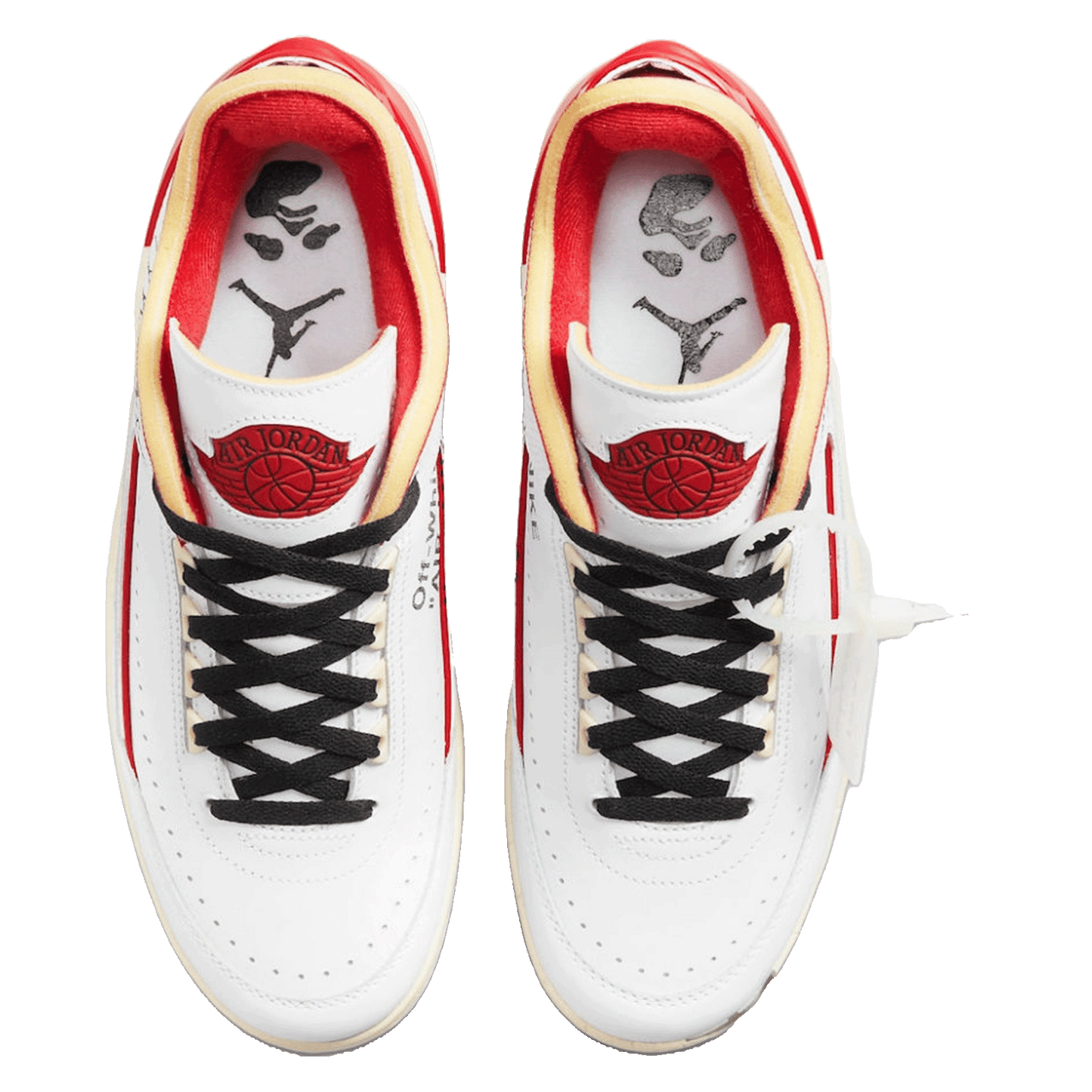 Nike Air Jordan 2 Retro Low SP Off-White White Red Oben