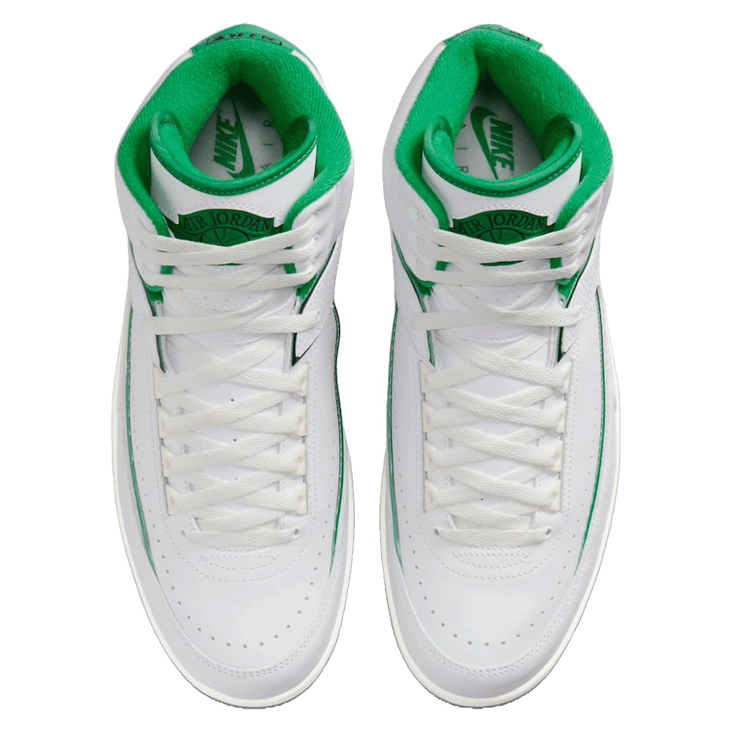 Nike Air Jordan 2 Retro Lucky Green Oben