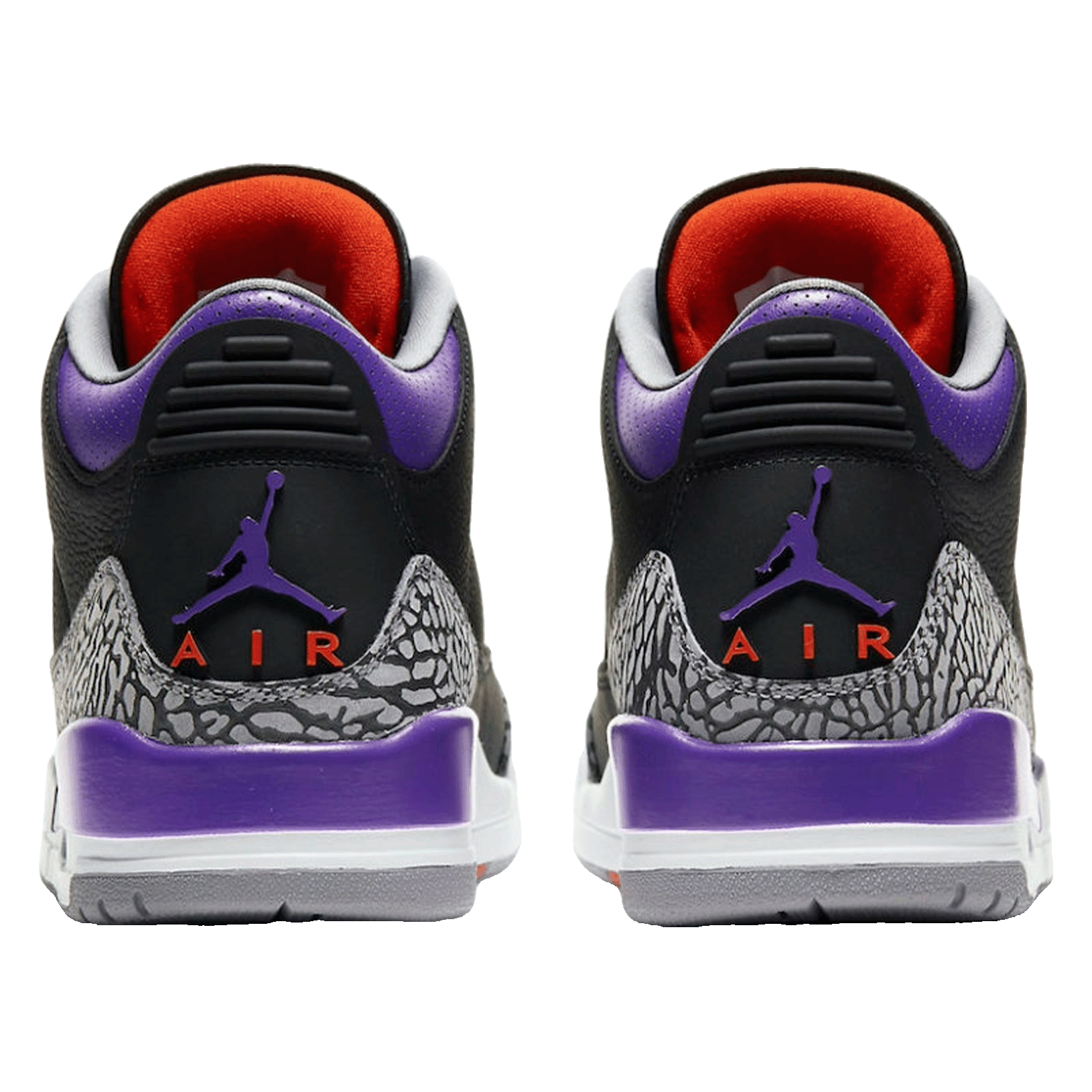 Nike Air Jordan 3 Retro Black Court Purple Back