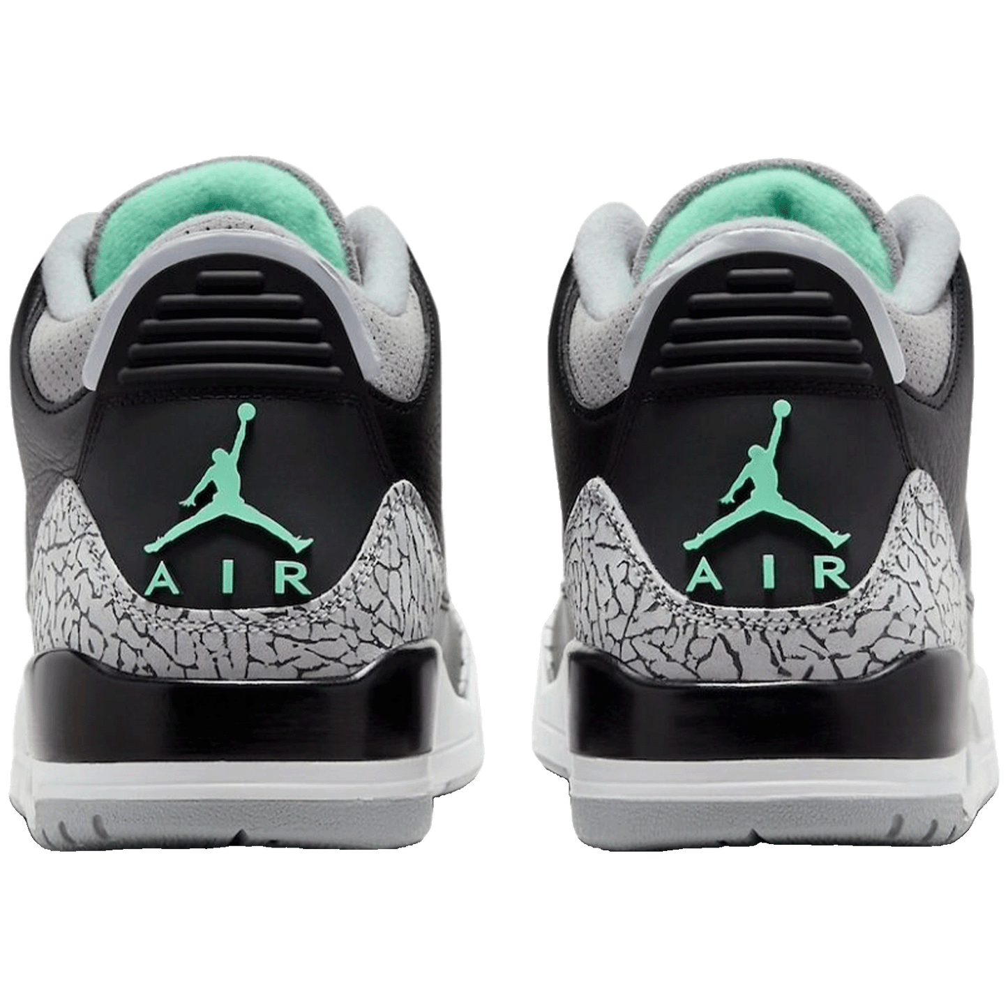 Nike Air Jordan 3 Retro Green Glow Back