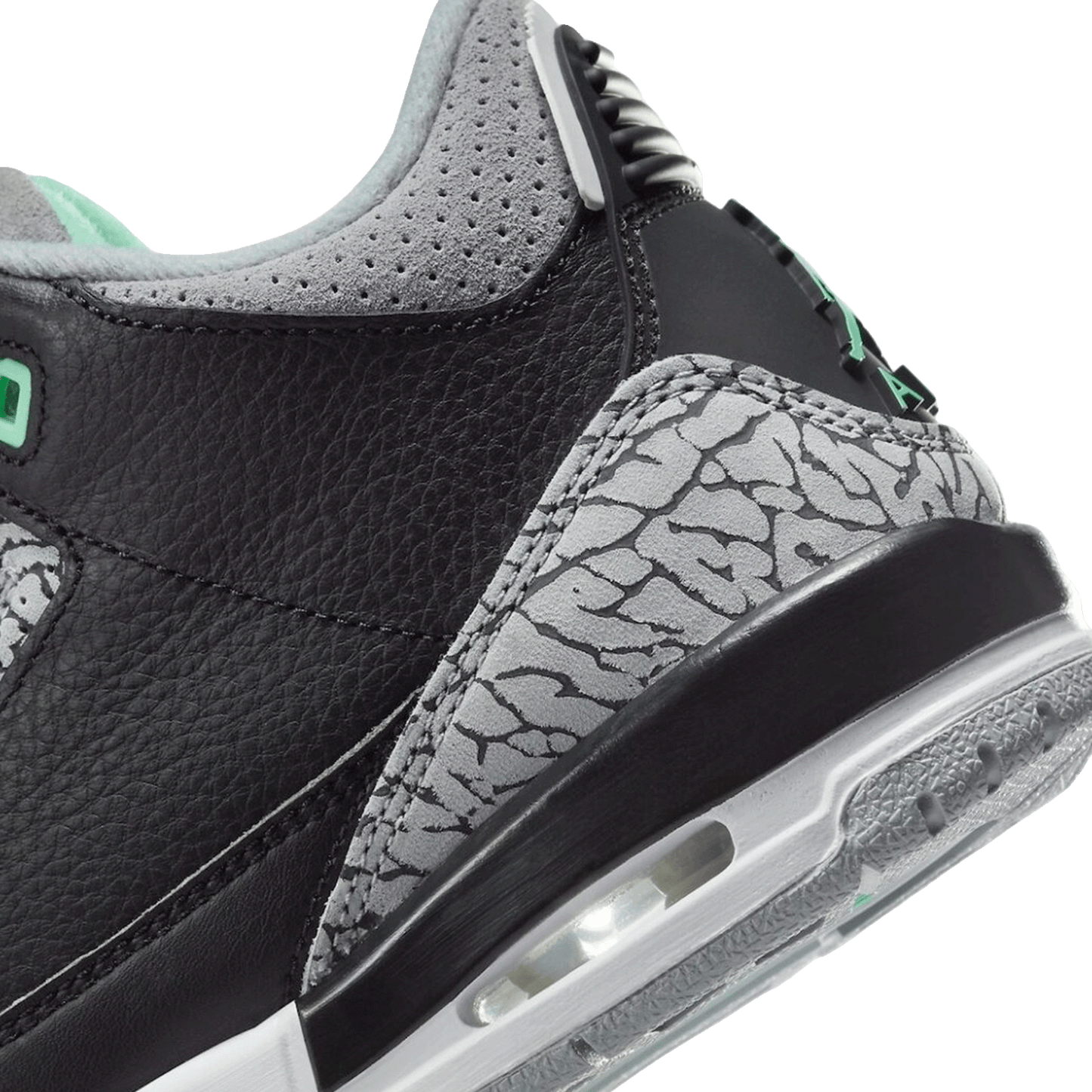Nike Air Jordan 3 Retro Green Glow Back 2