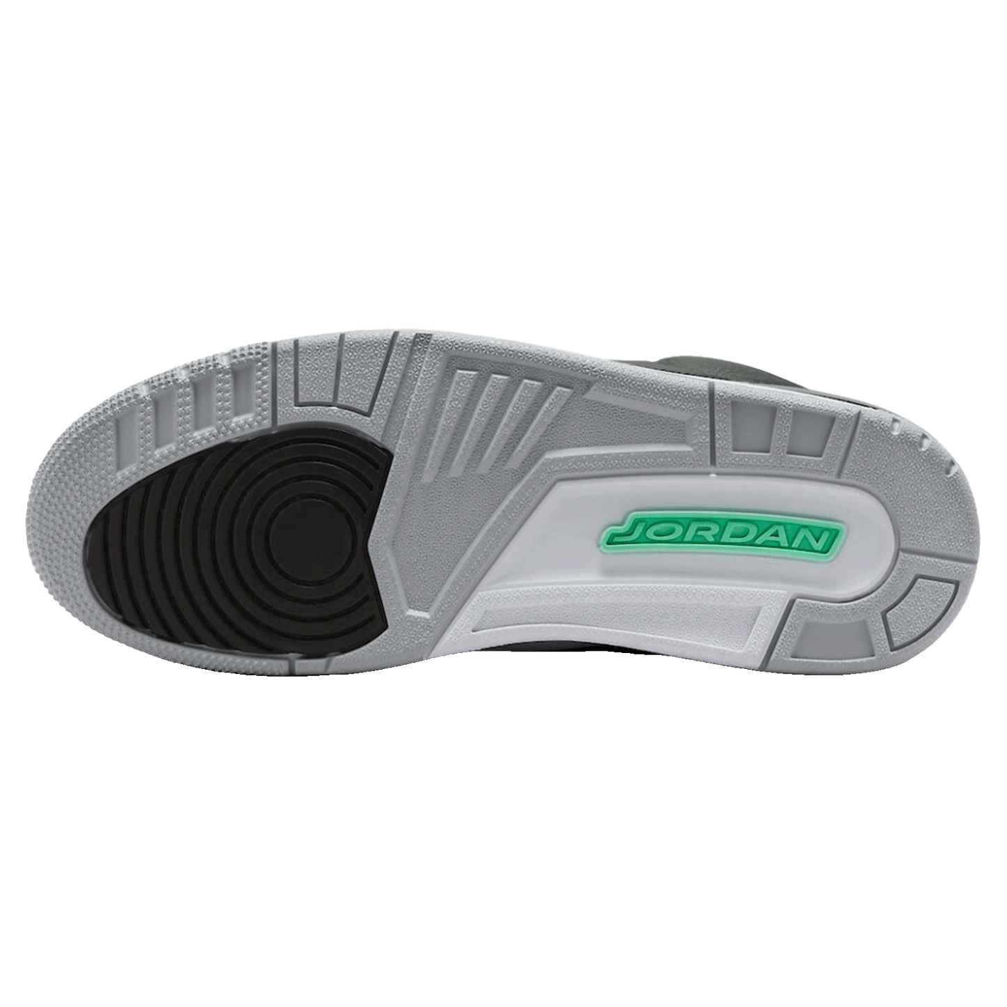 Nike Air Jordan 3 Retro Green Glow Sohle