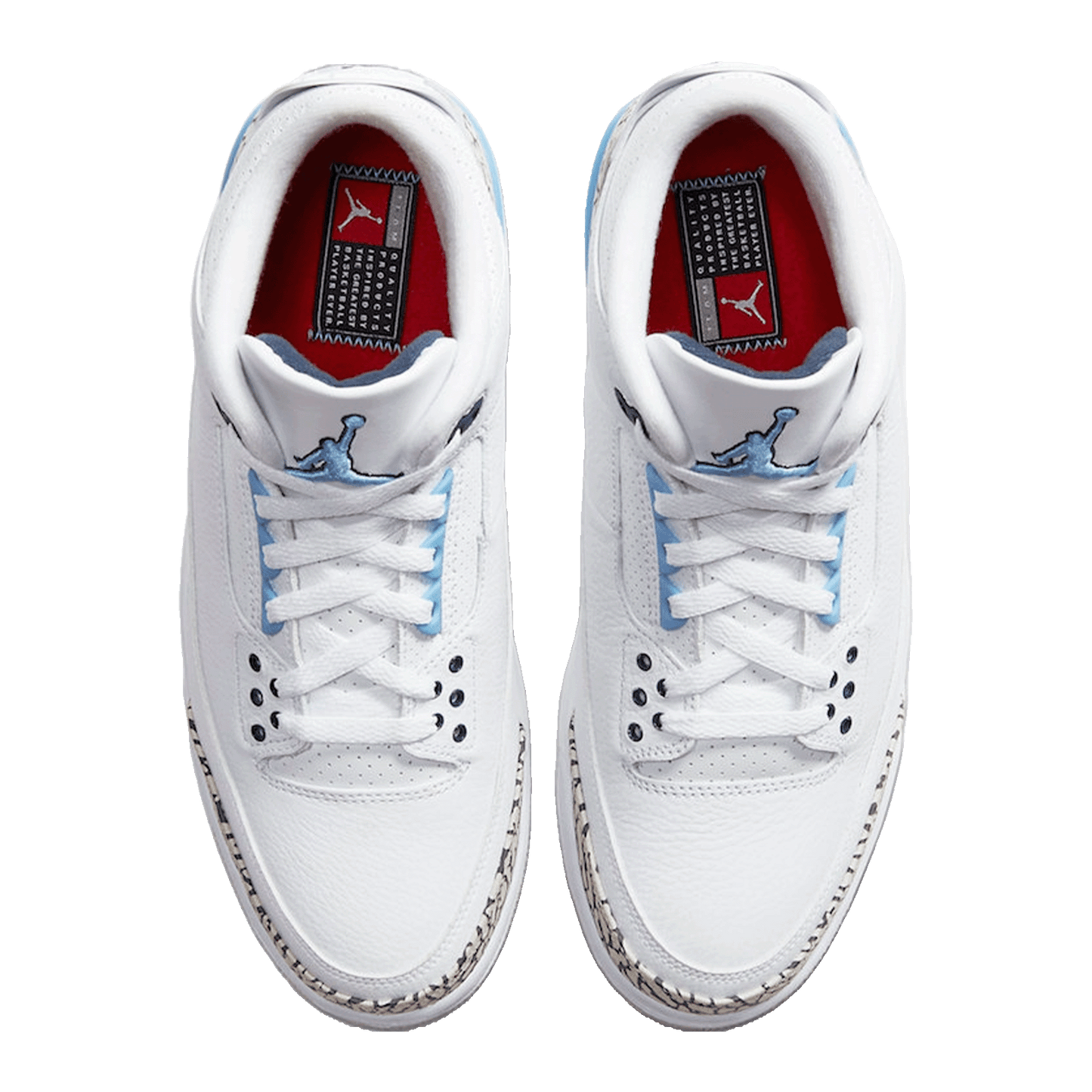 Nike Air Jordan 3 Retro UNC (2020) Oben