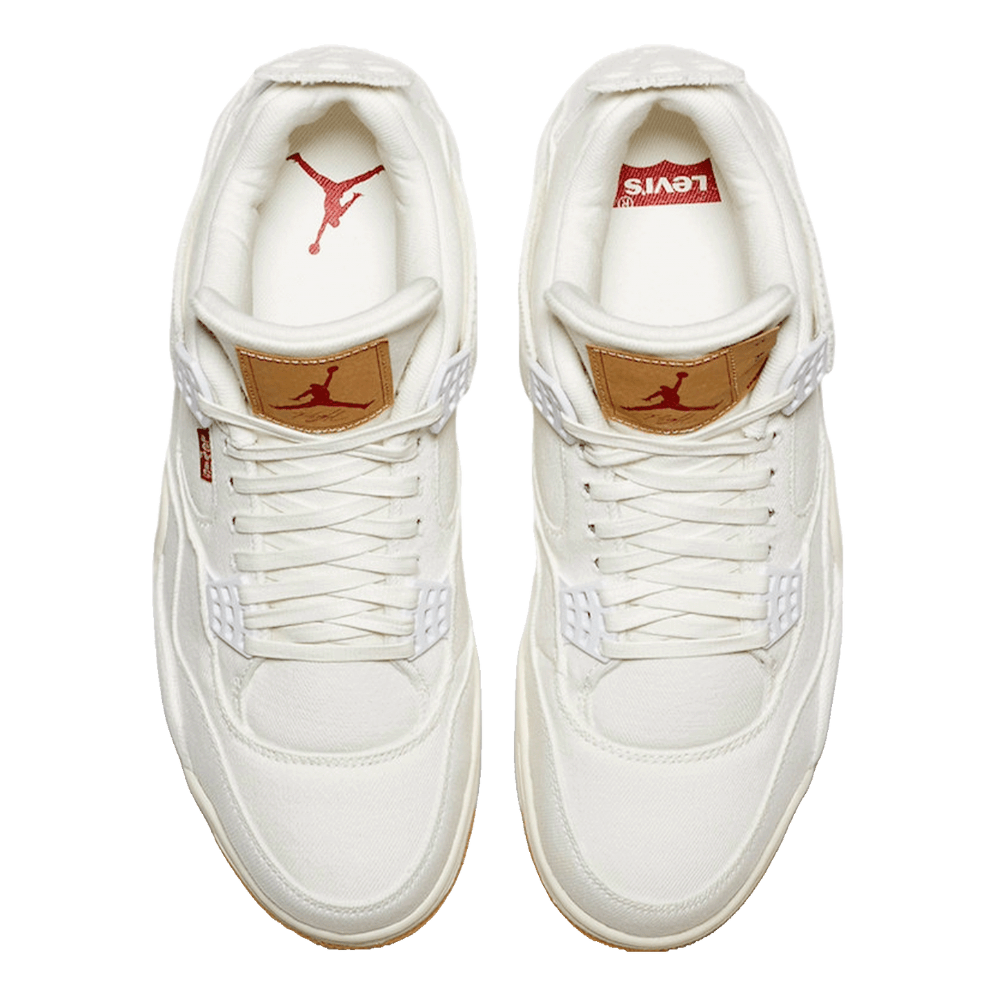 Nike Air Jordan 4 Retro Levi's White (GS) (Levi's Tag) Oben