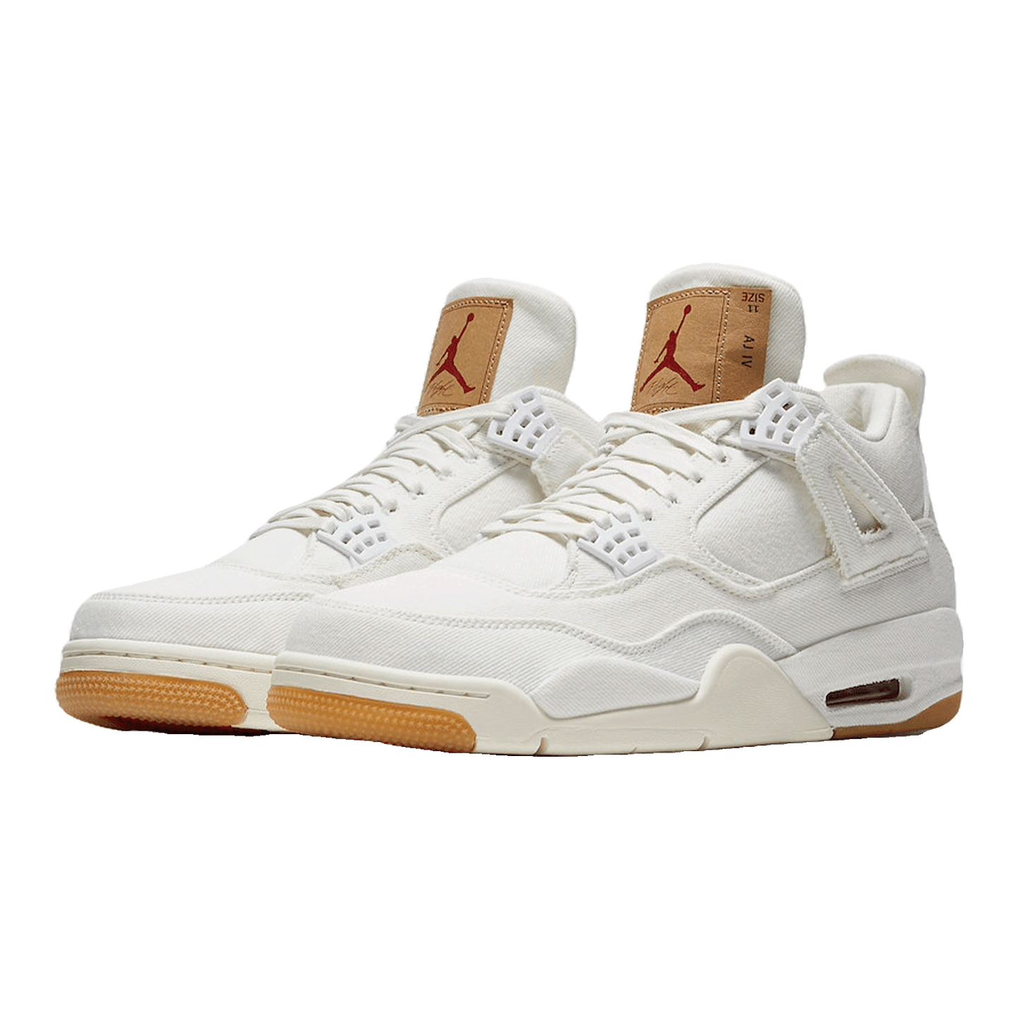 Nike Air Jordan 4 Retro Levi's White (GS) (Levi's Tag) Side