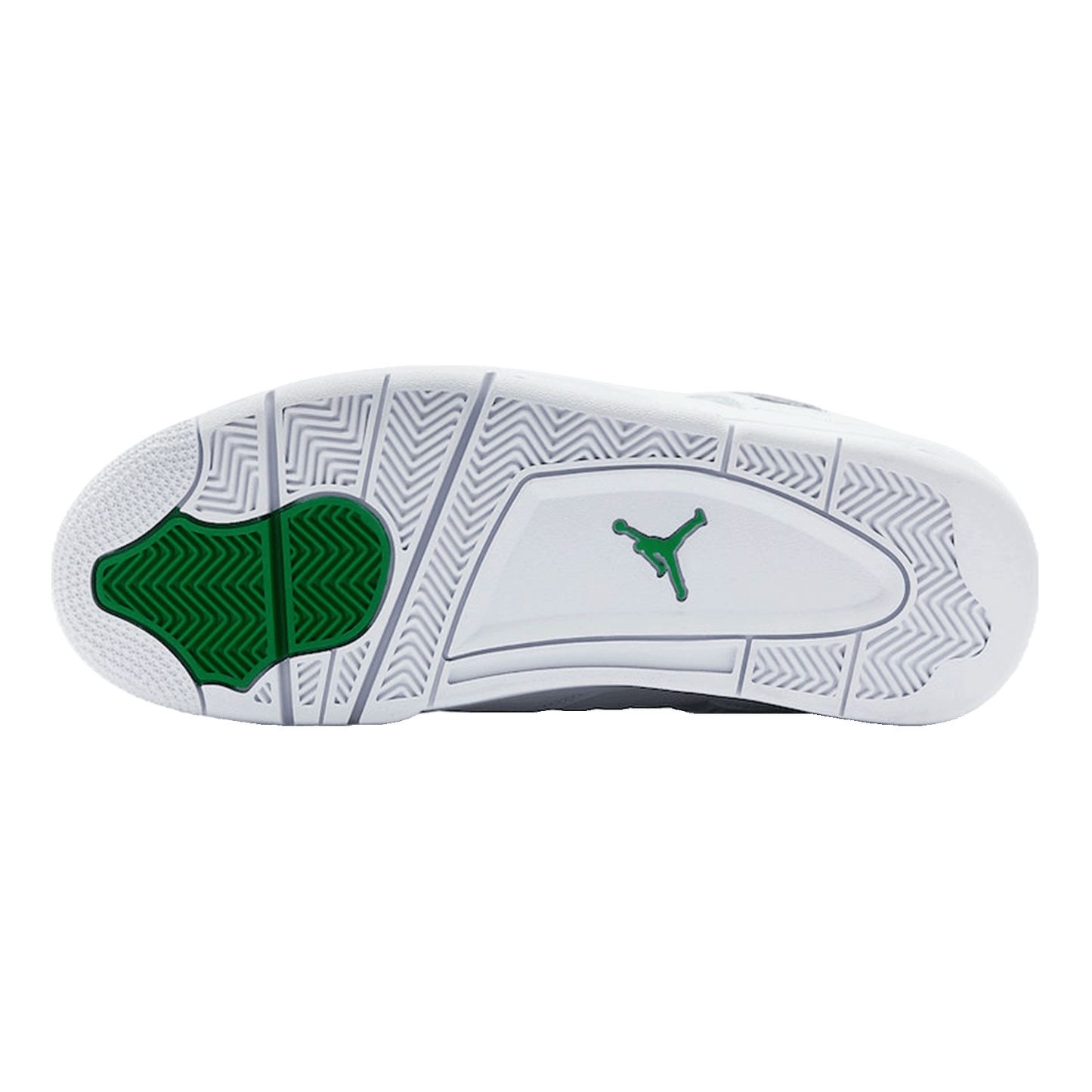Nike Air Jordan 4 Retro Metallic Green Sohle