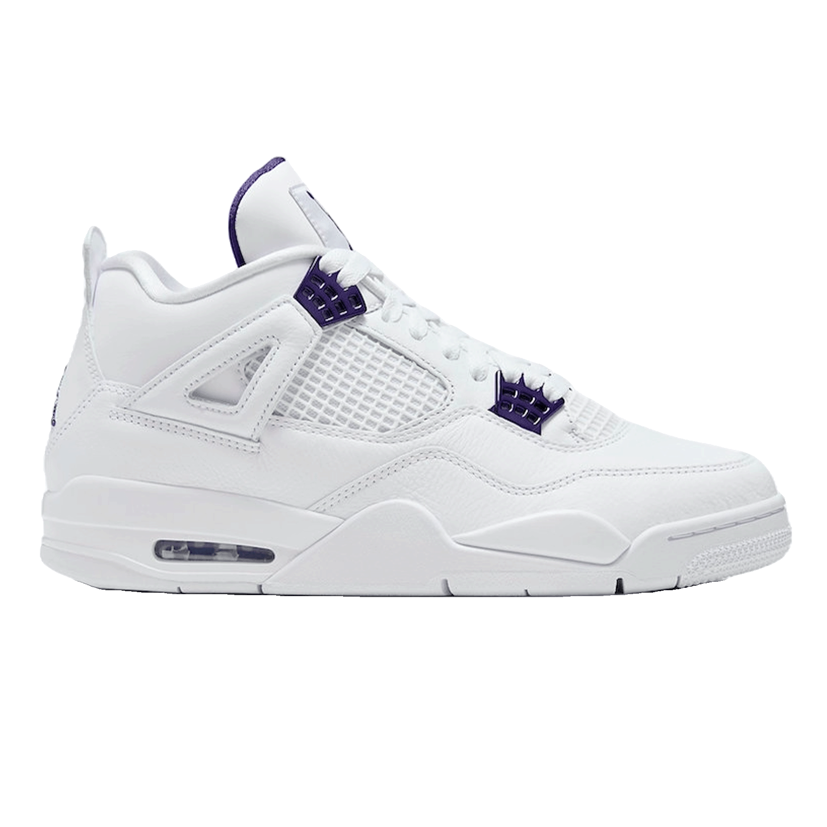 Black and purple jordan 4 online