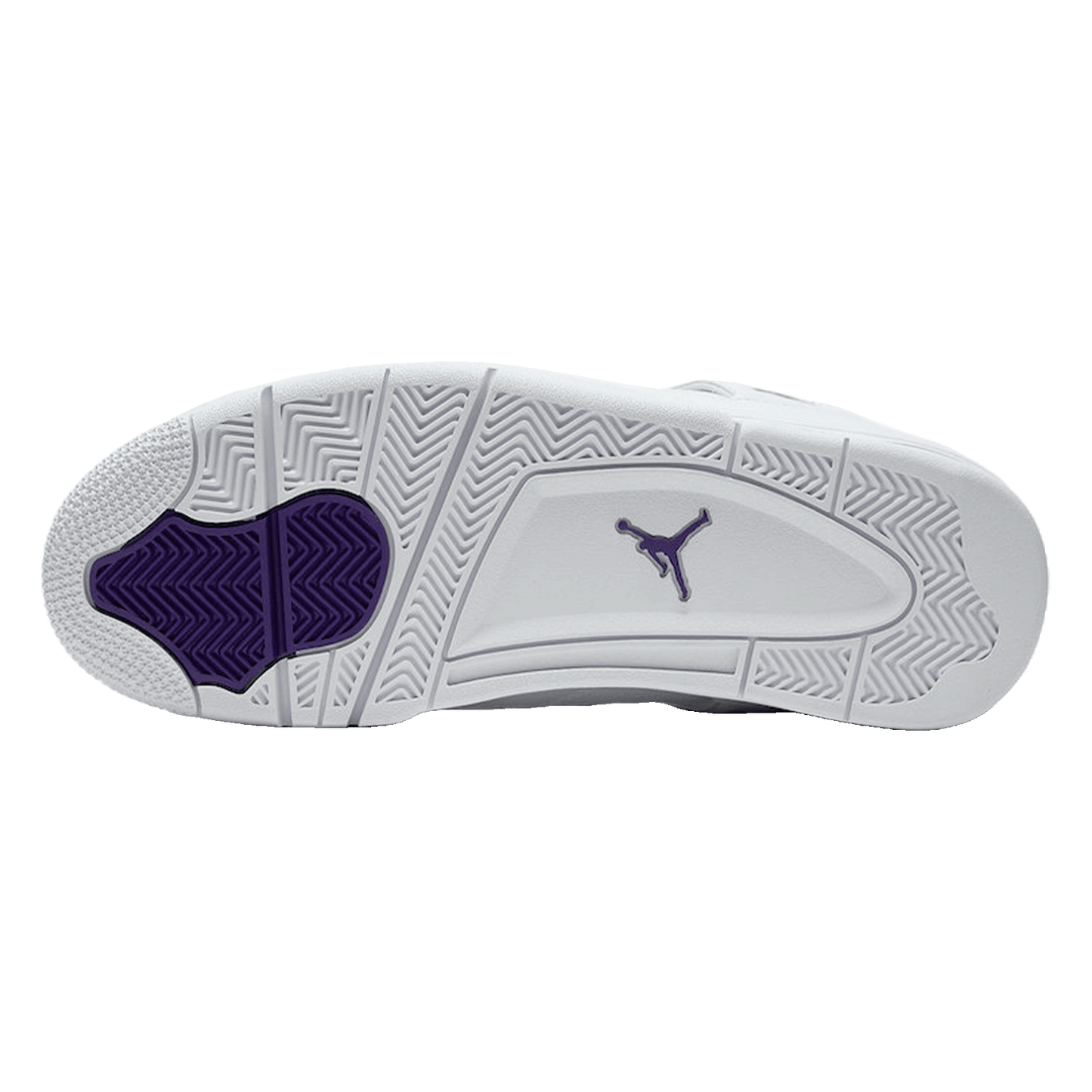 Nike Air Jordan 4 Retro Metallic Purple Sohle
