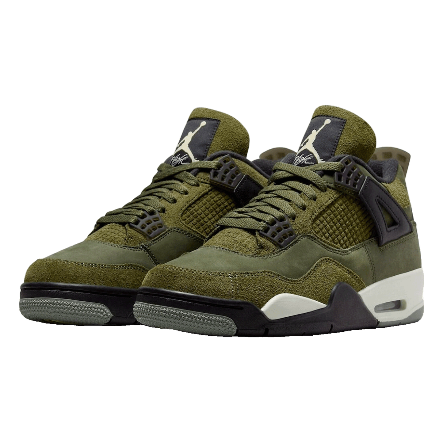 Nike Air Jordan 4 Retro SE Craft Medium Olive (GS) Side